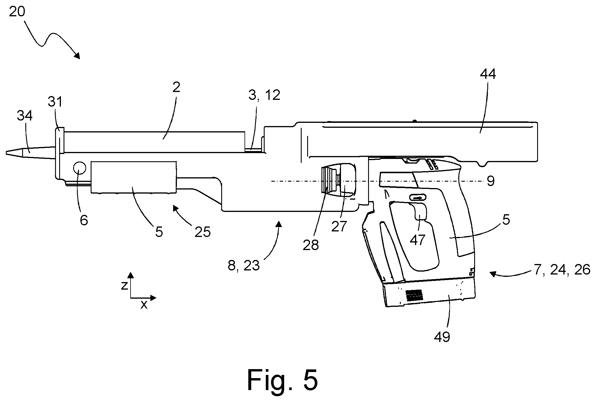 Patent US12157139 Figure 3 – Fluid container press and method