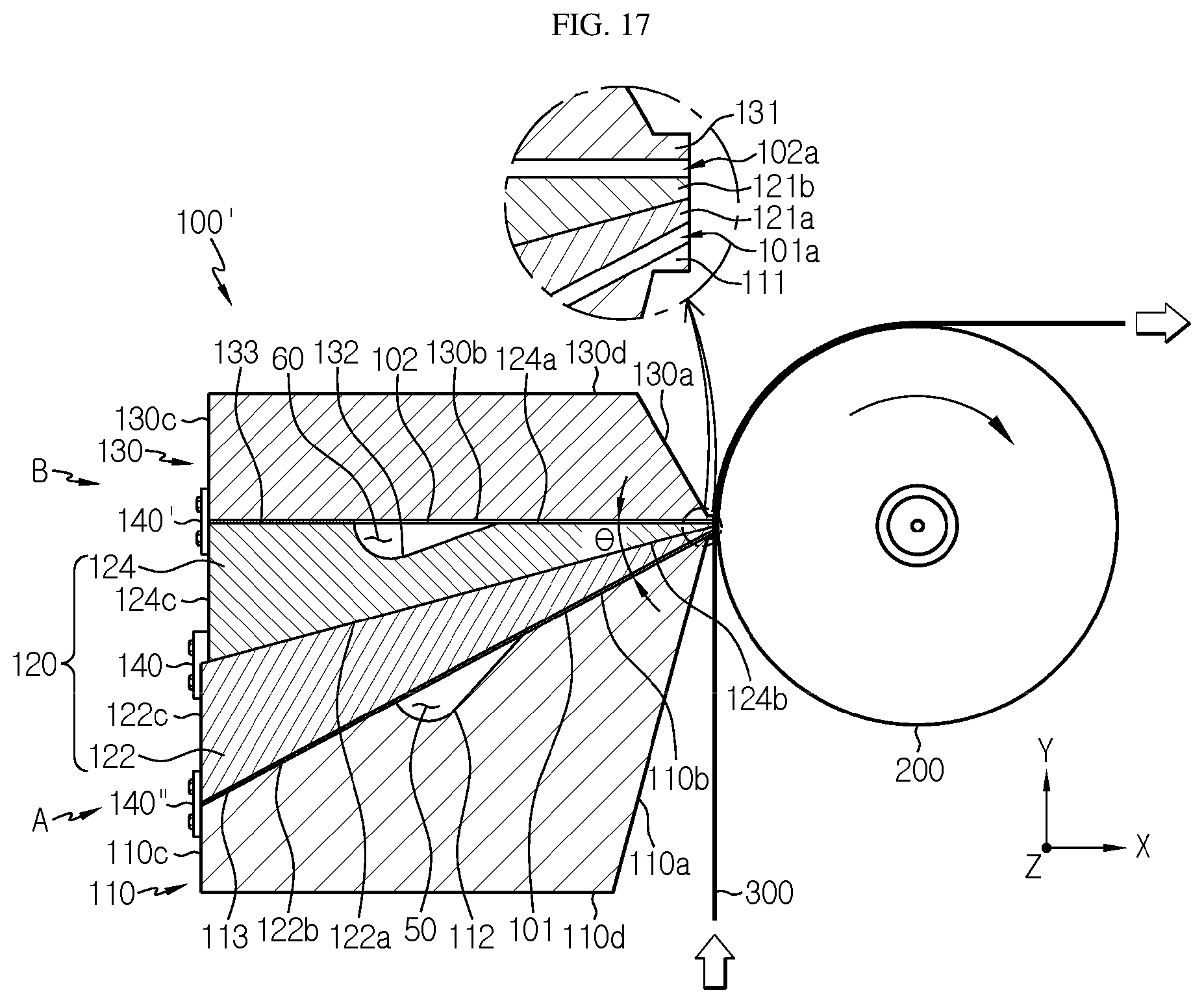 Patent US12157140 Figure 17 – Multi-slot die coater