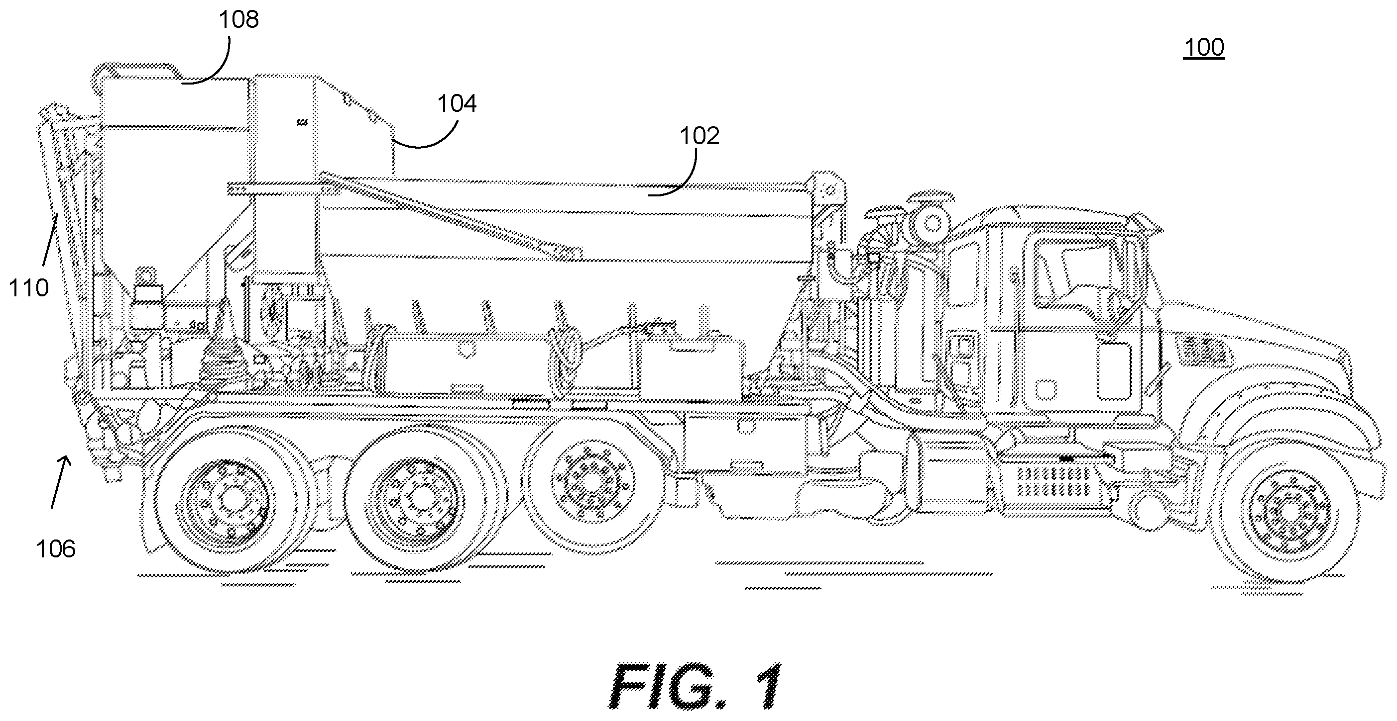 Patent US12157141 Figure 1 – System and method for making and applying a non-portland cement-based material