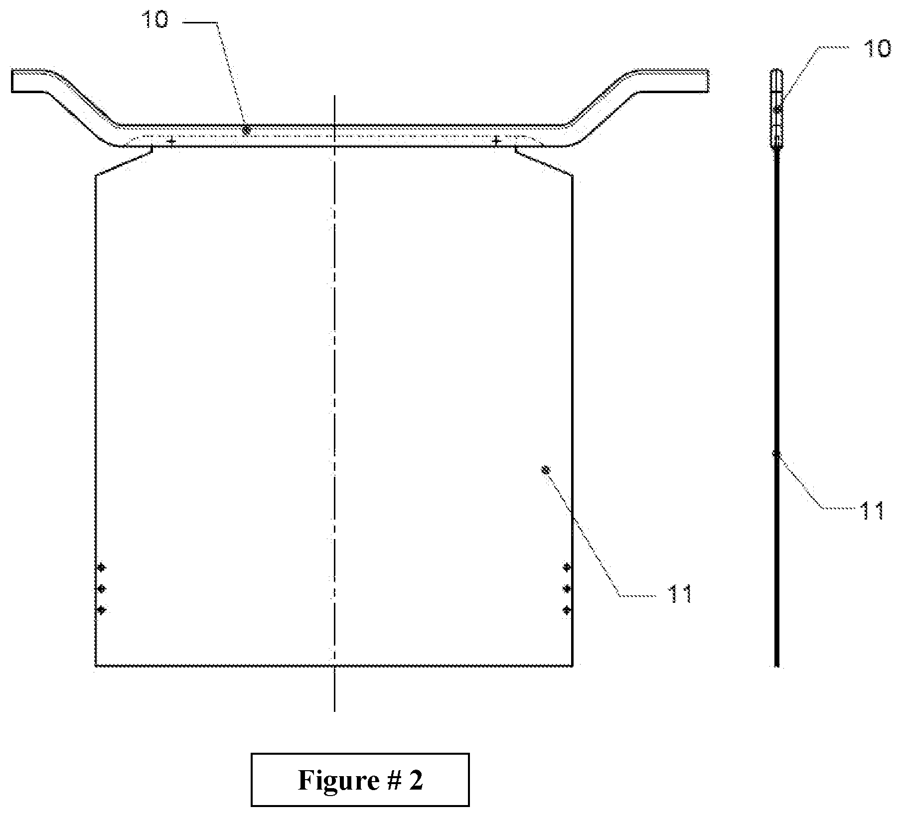 Patent US12157153 Figure 2 – Method for the manufacture of insoluble lead anodes, used in electrowinning or electro-refining processes of high purity metals
