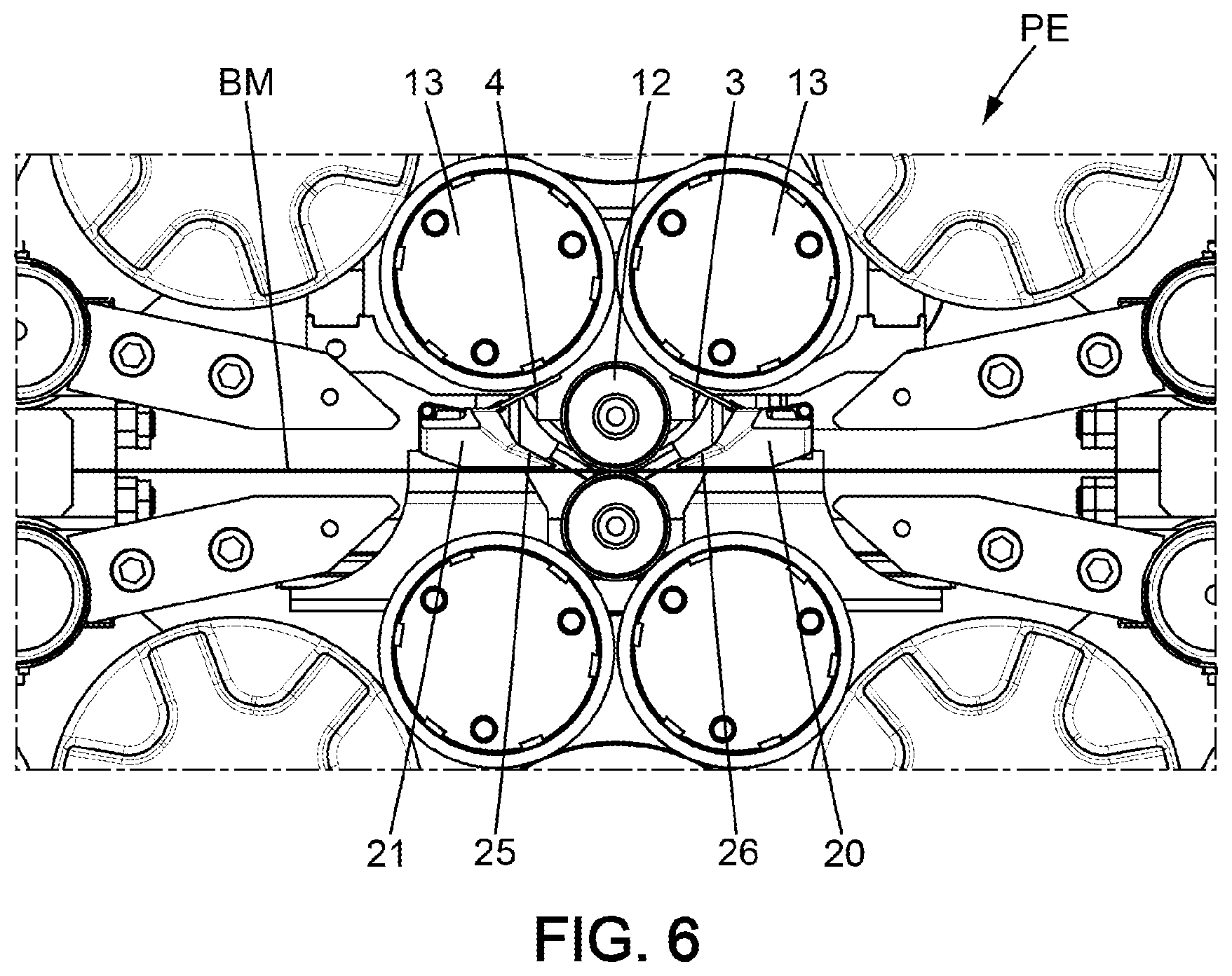 Patent US12157155 Figure 4 – Tool and method for changing the working roll in a rolling mill