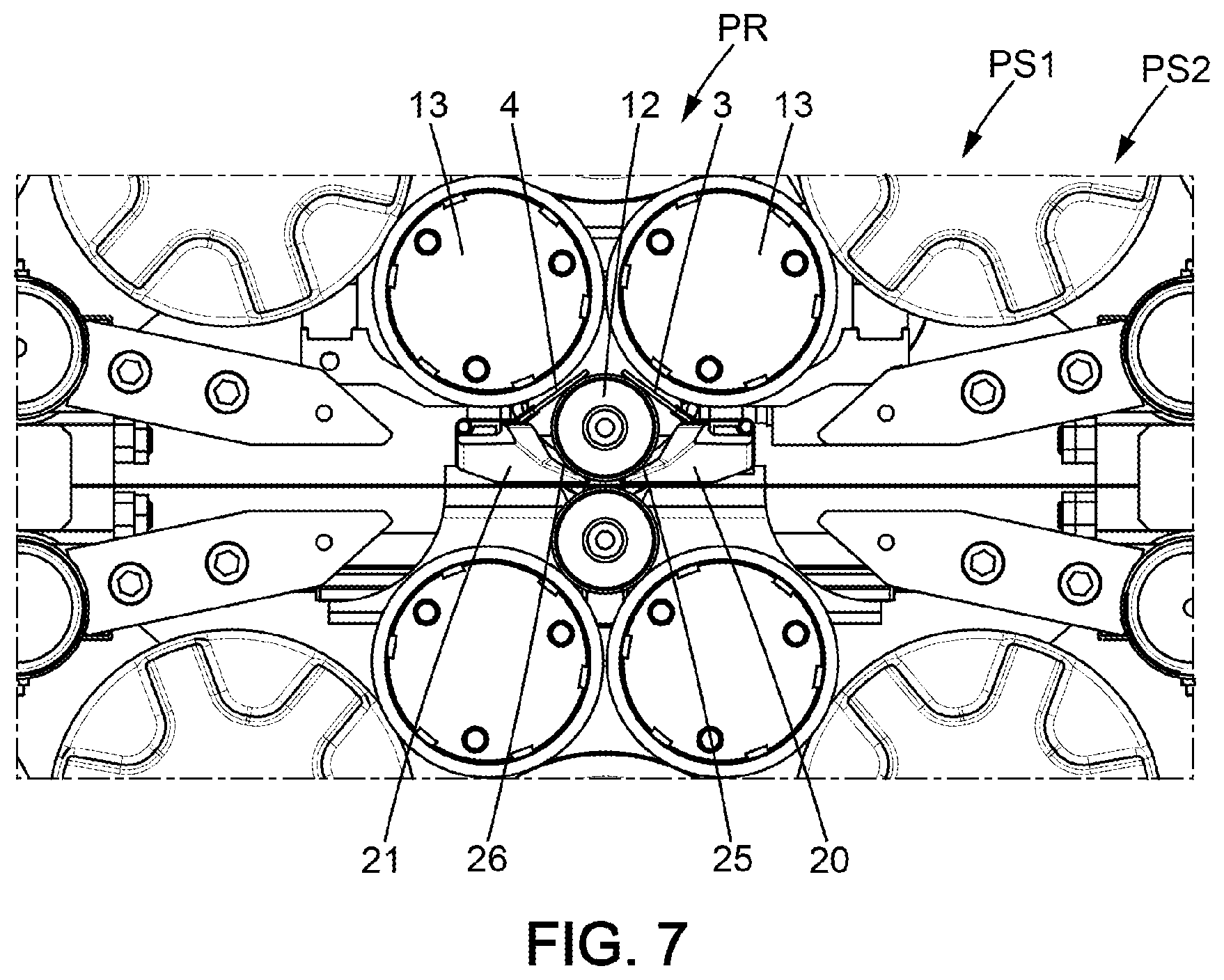 Patent US12157155 Figure 5 – Tool and method for changing the working roll in a rolling mill