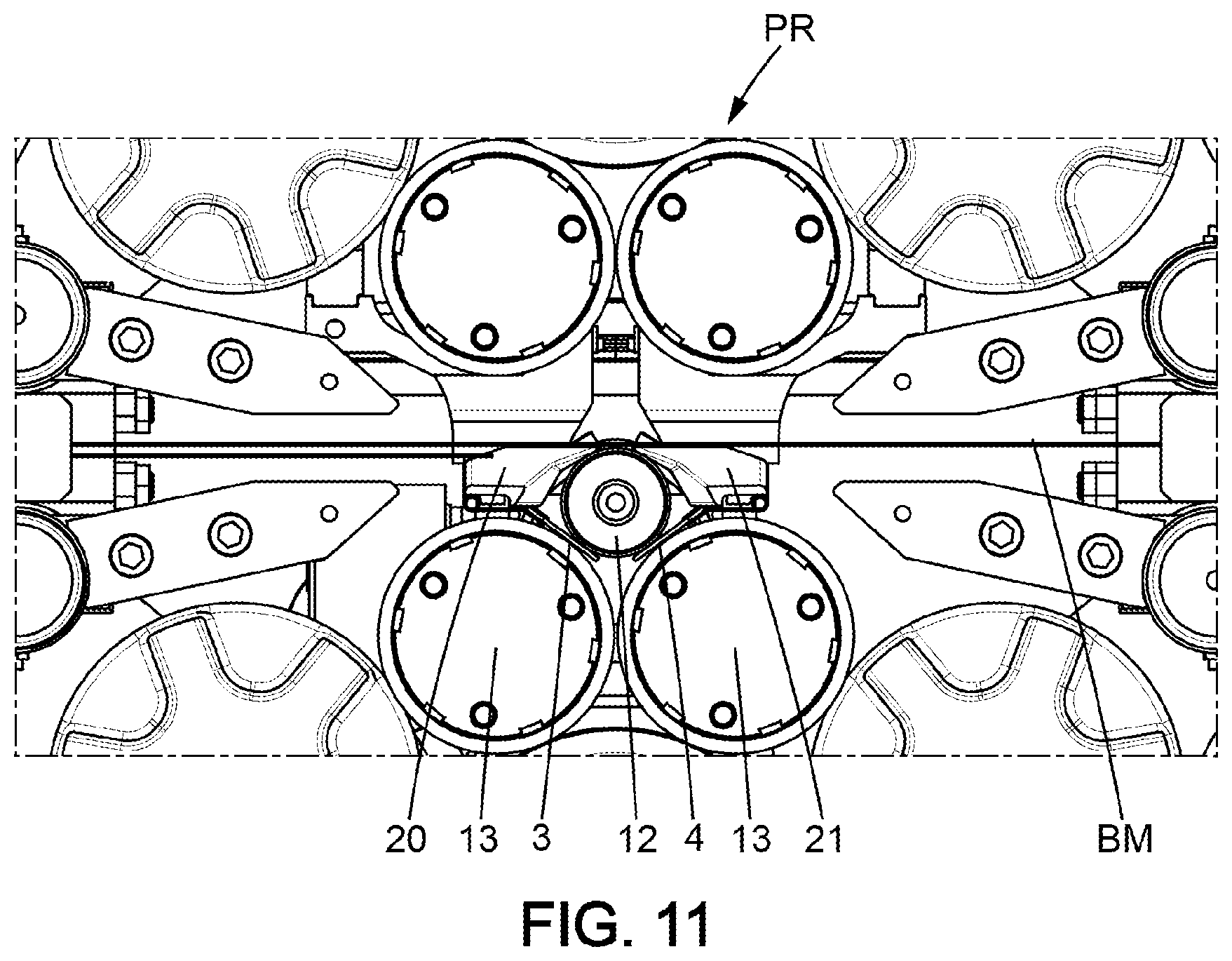 Patent US12157155 Figure 8 – Tool and method for changing the working roll in a rolling mill