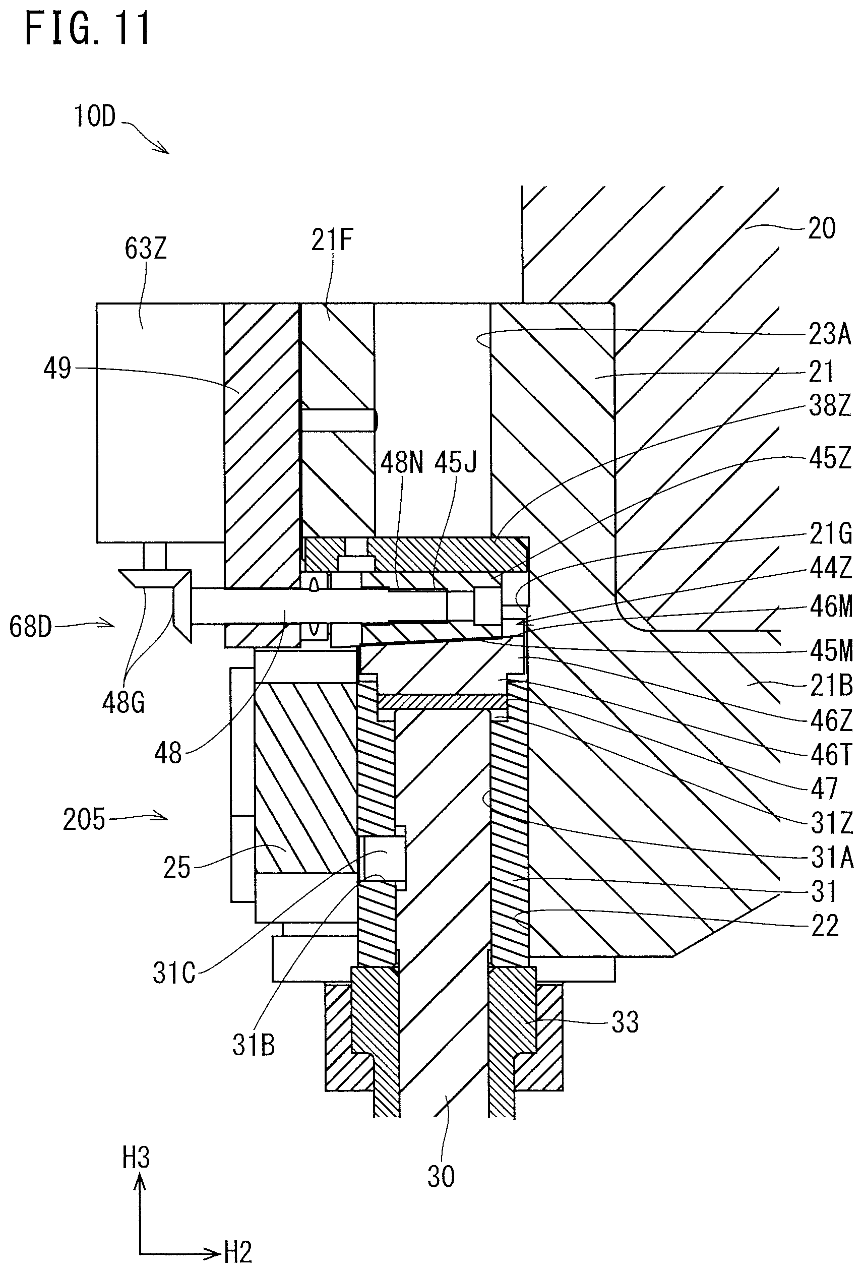 Patent US12157157 Figure 11 – Pressing machine and pressed product manufacturing method