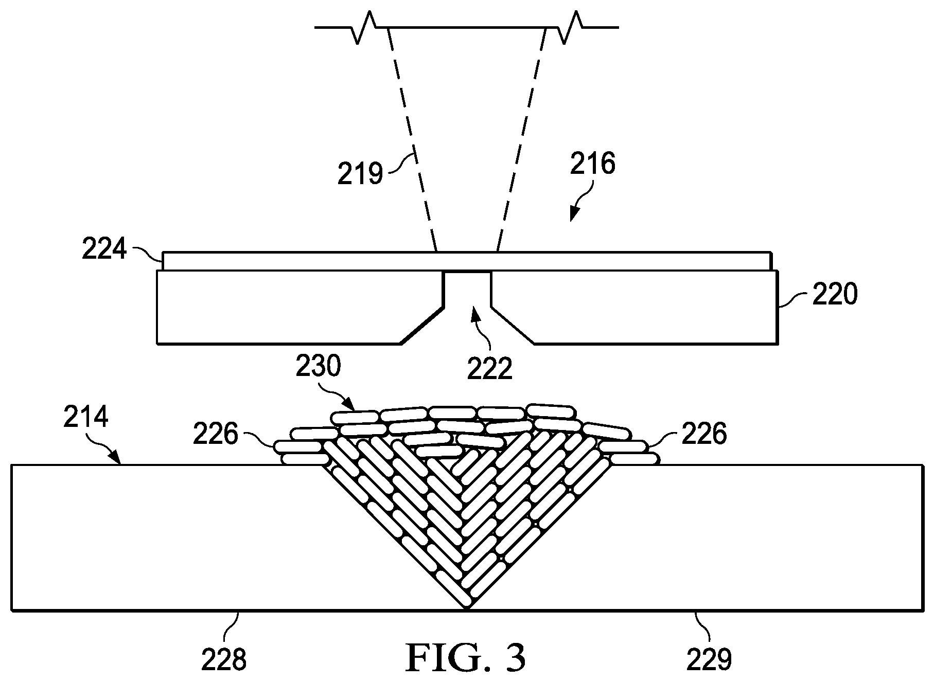 Patent US12157168 Figure 2 – Additive manufacturing using a momentum transfer method