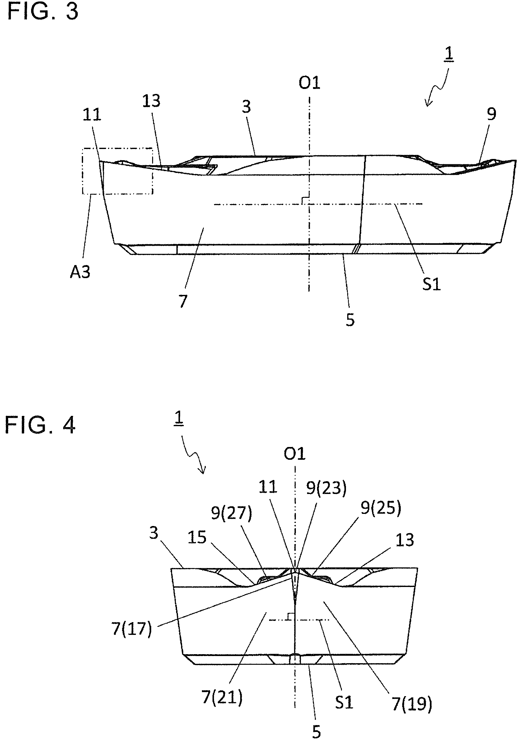 Patent US12157173 Figure 3 – Cutting insert, cutting tool, and method for manufacturing machined product