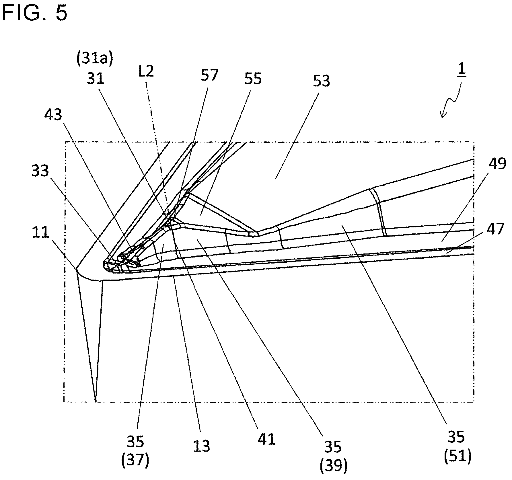 Patent US12157173 Figure 4 – Cutting insert, cutting tool, and method for manufacturing machined product