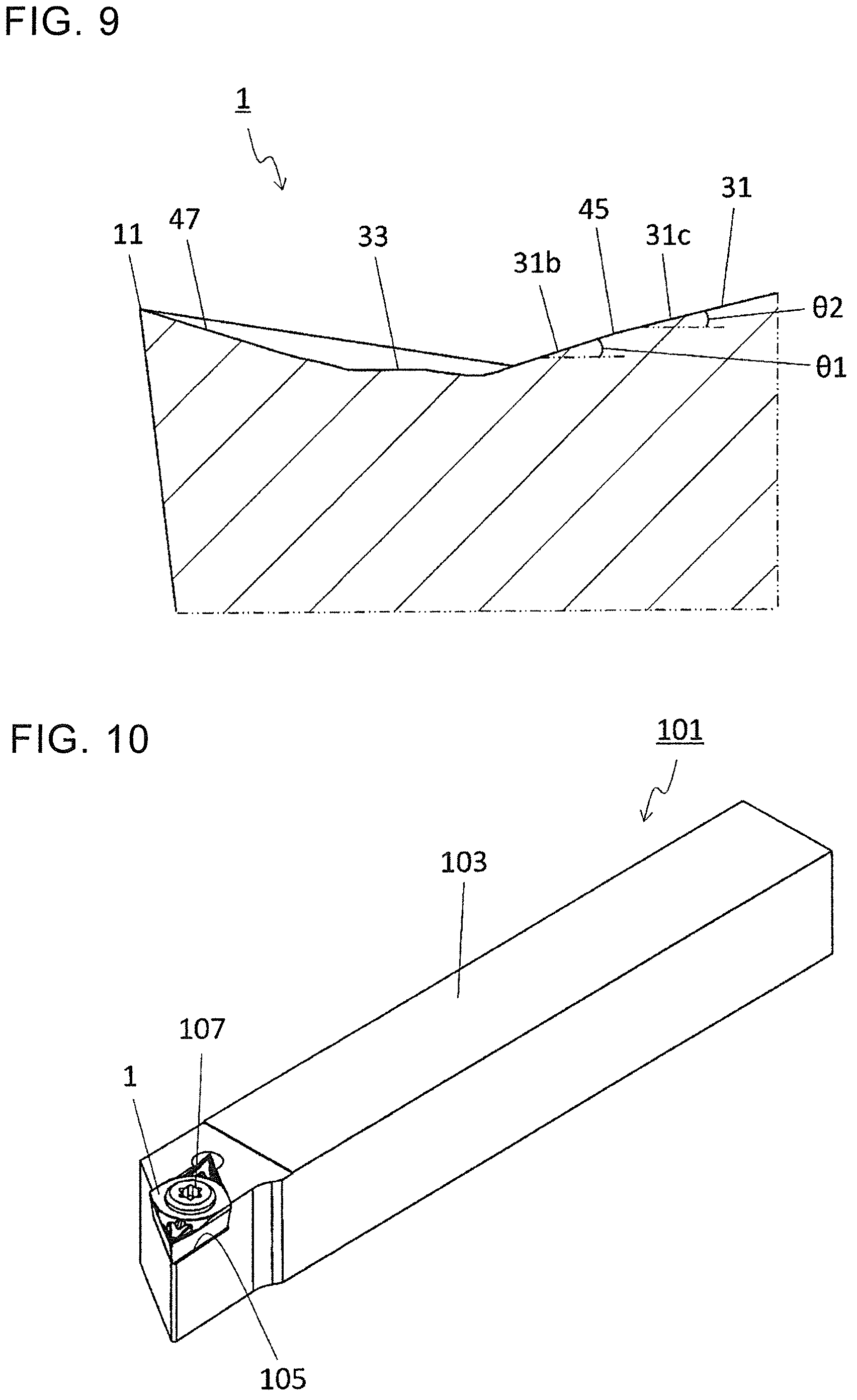 Patent US12157173 Figure 8 – Cutting insert, cutting tool, and method for manufacturing machined product