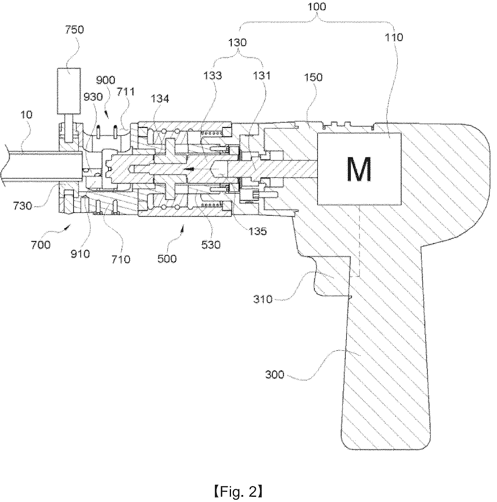 Patent US12157174 Figure 2 – Facing machine for preventing inflow of cutting chips into tube