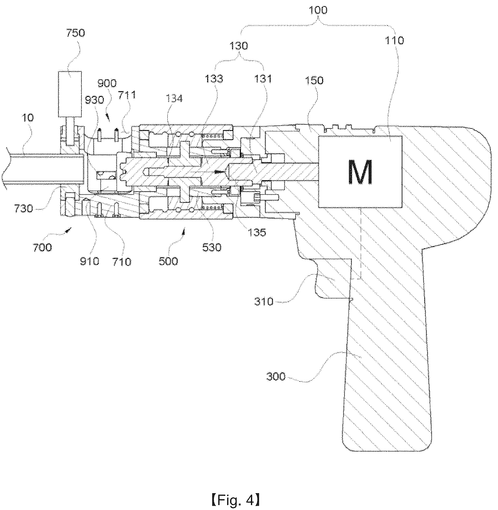 Patent US12157174 Figure 4 – Facing machine for preventing inflow of cutting chips into tube