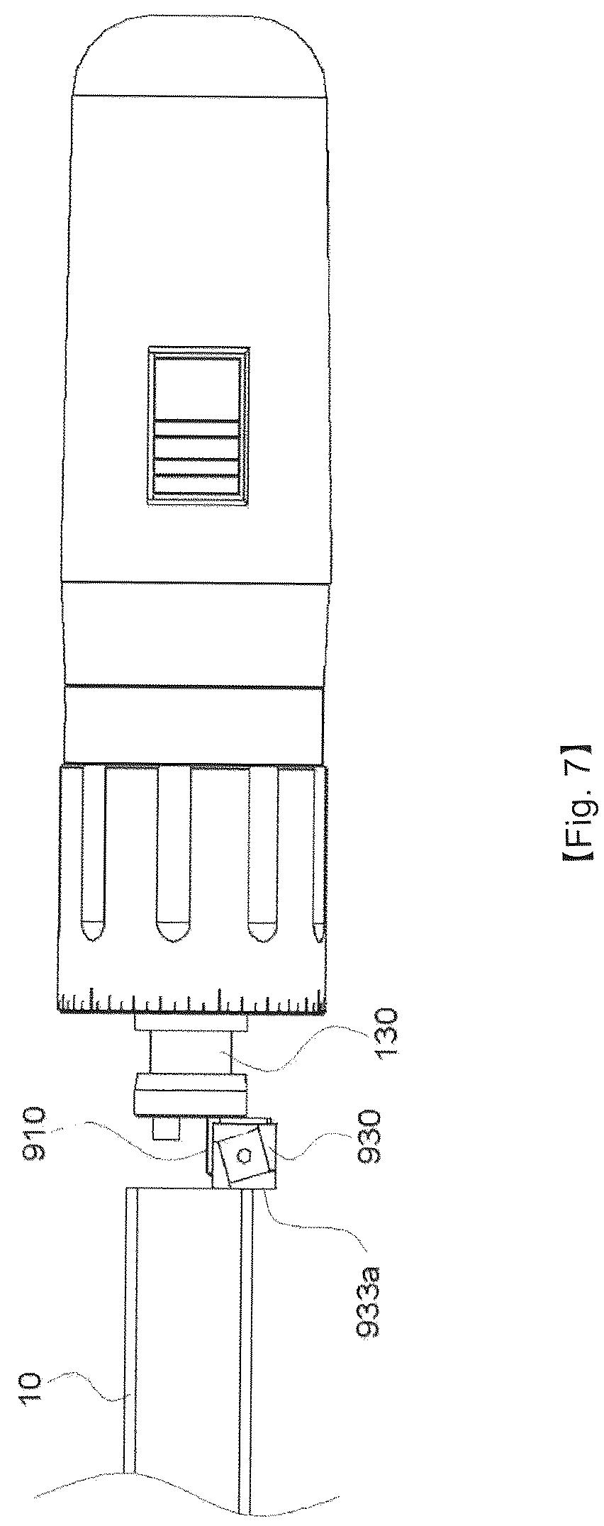 Patent US12157174 Figure 7 – Facing machine for preventing inflow of cutting chips into tube