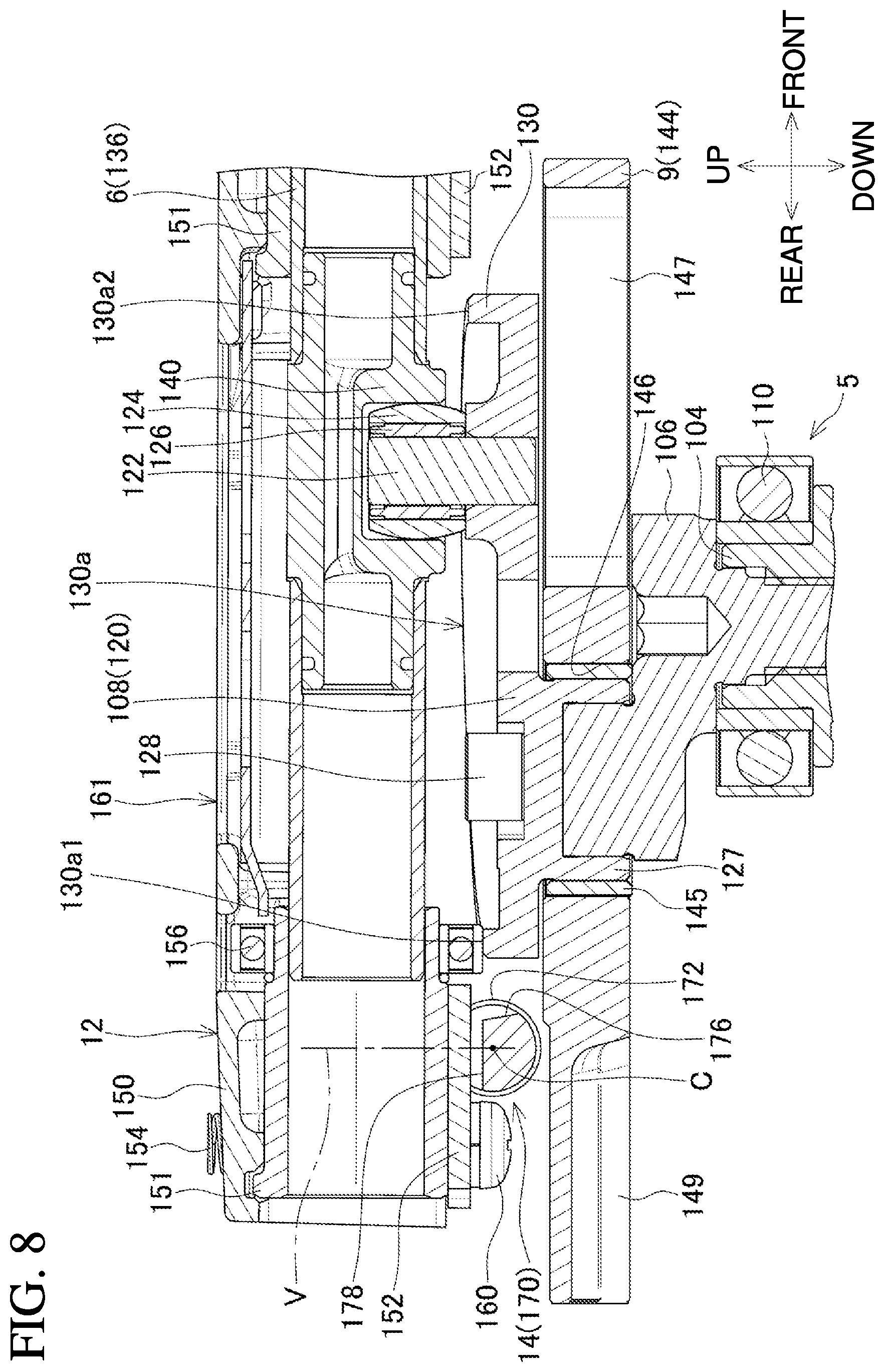 Patent US12157175 Figure 8 – Reciprocating cutting tool