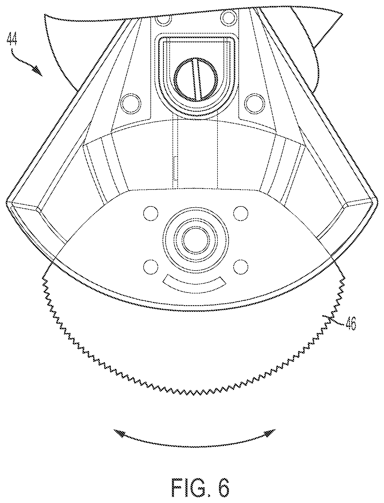 Patent US12157176 Figure 6 – Temperature monitoring and indicator system for a cast saw