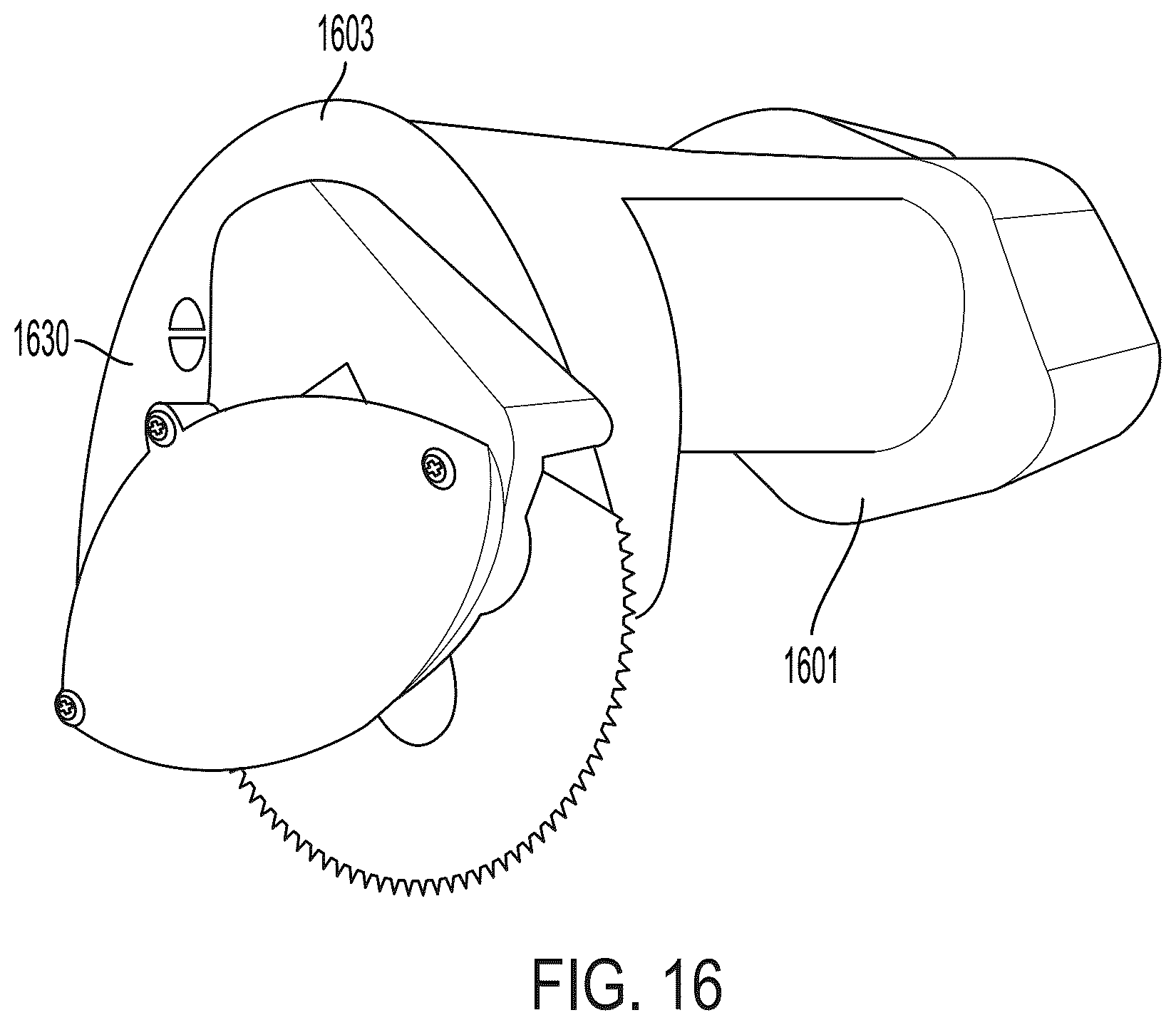 Patent US12157176 Figure 14 – Temperature monitoring and indicator system for a cast saw