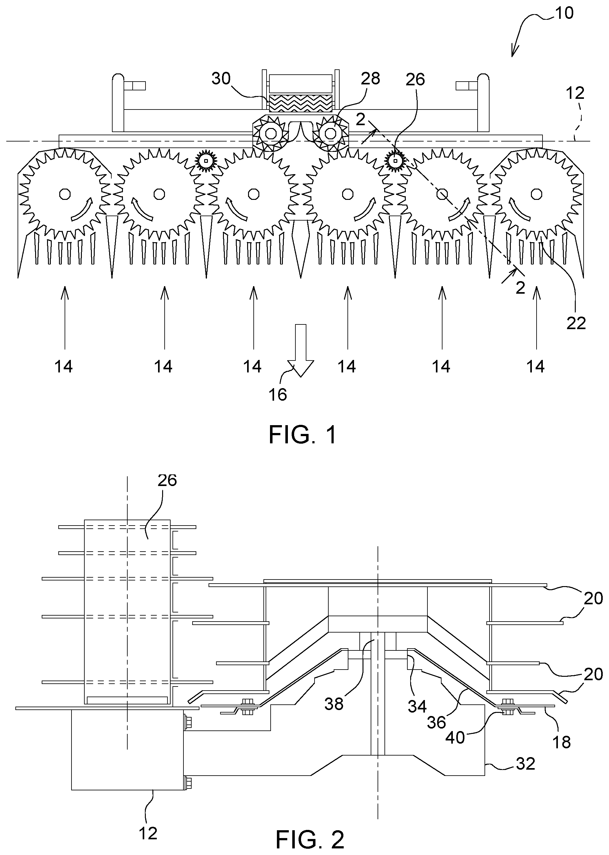 Patent US12157177 Figure 1 – Cutting disc for a machine for harvesting stem-like plants