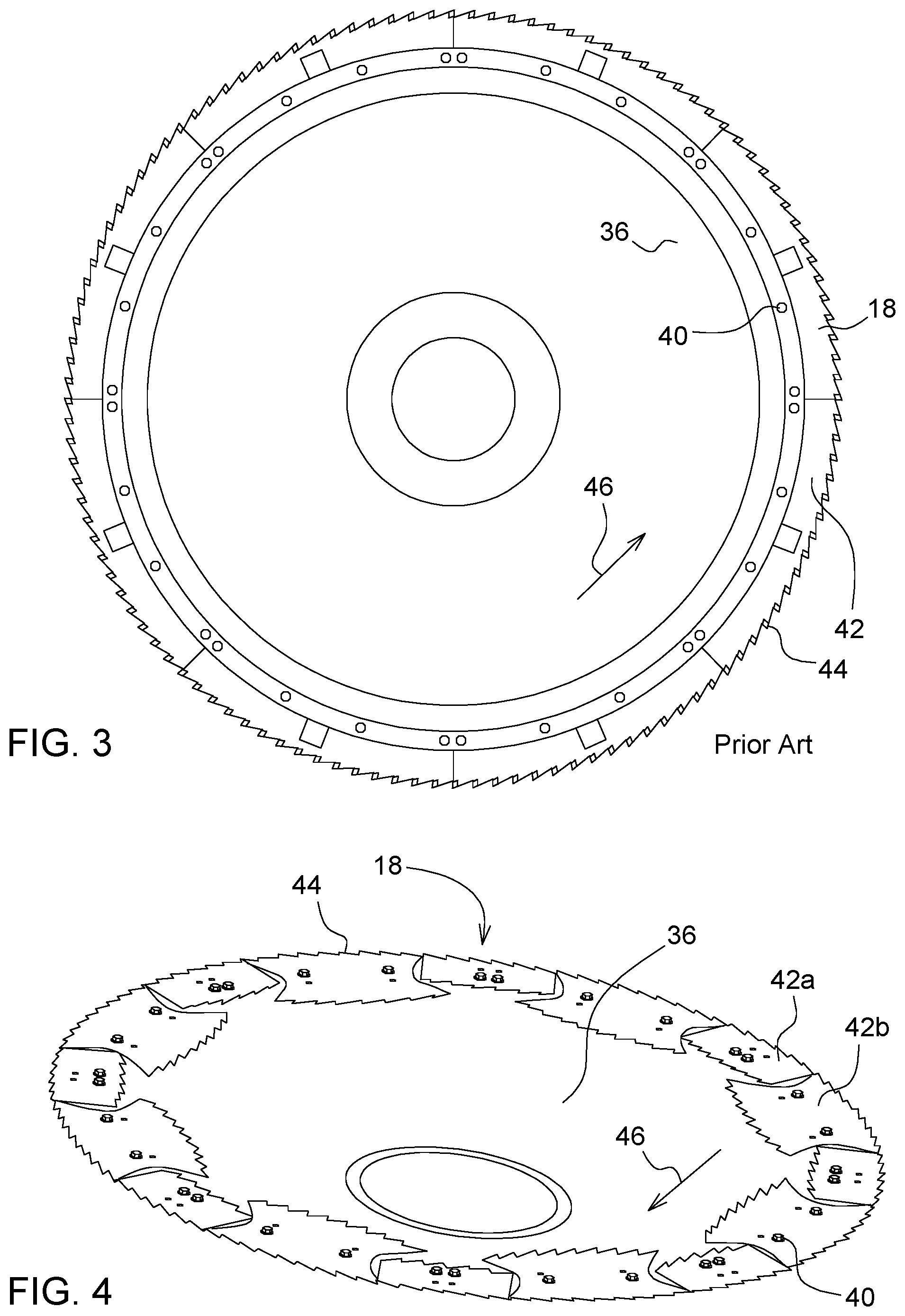 Patent US12157177 Figure 2 – Cutting disc for a machine for harvesting stem-like plants
