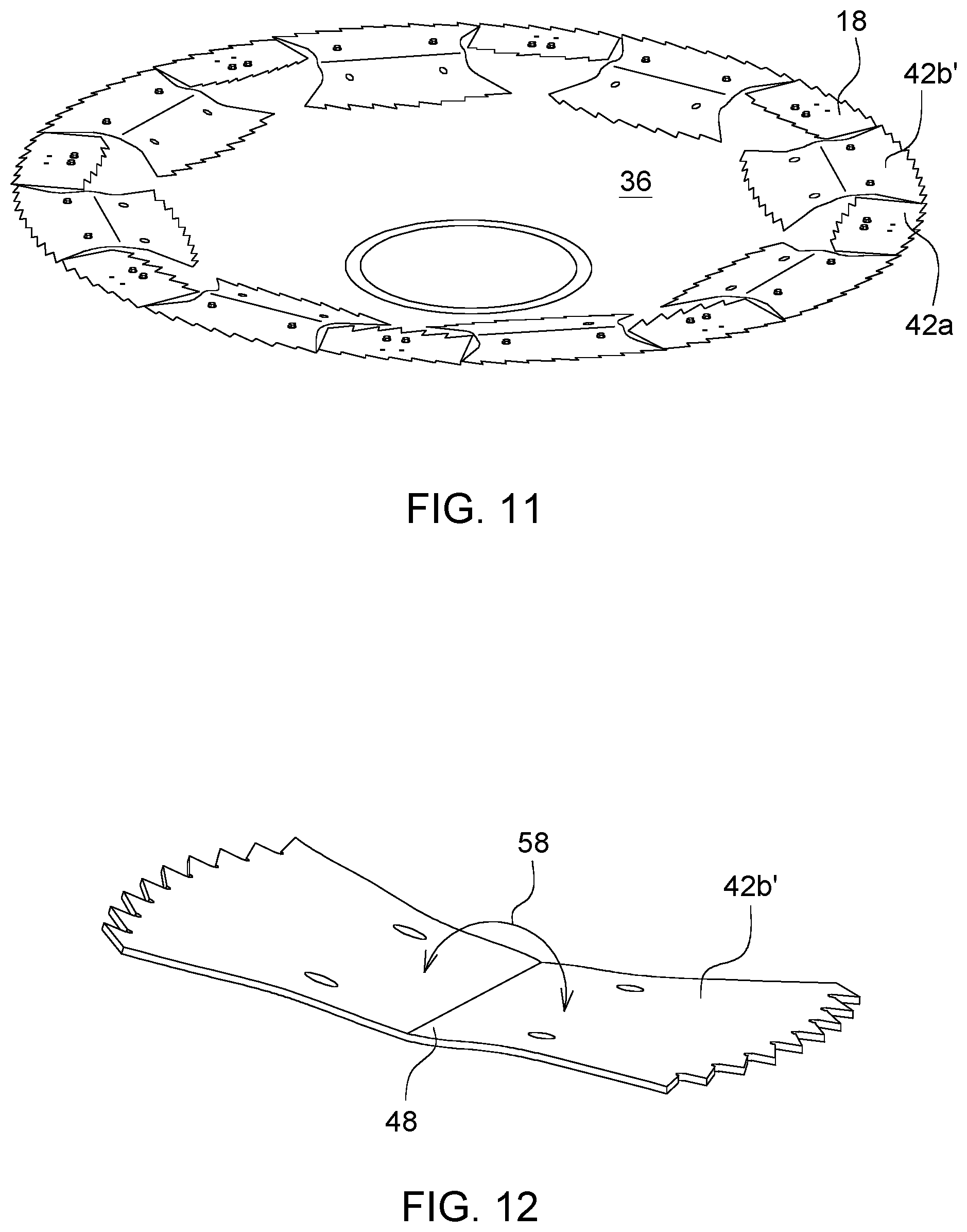 Patent US12157177 Figure 5 – Cutting disc for a machine for harvesting stem-like plants