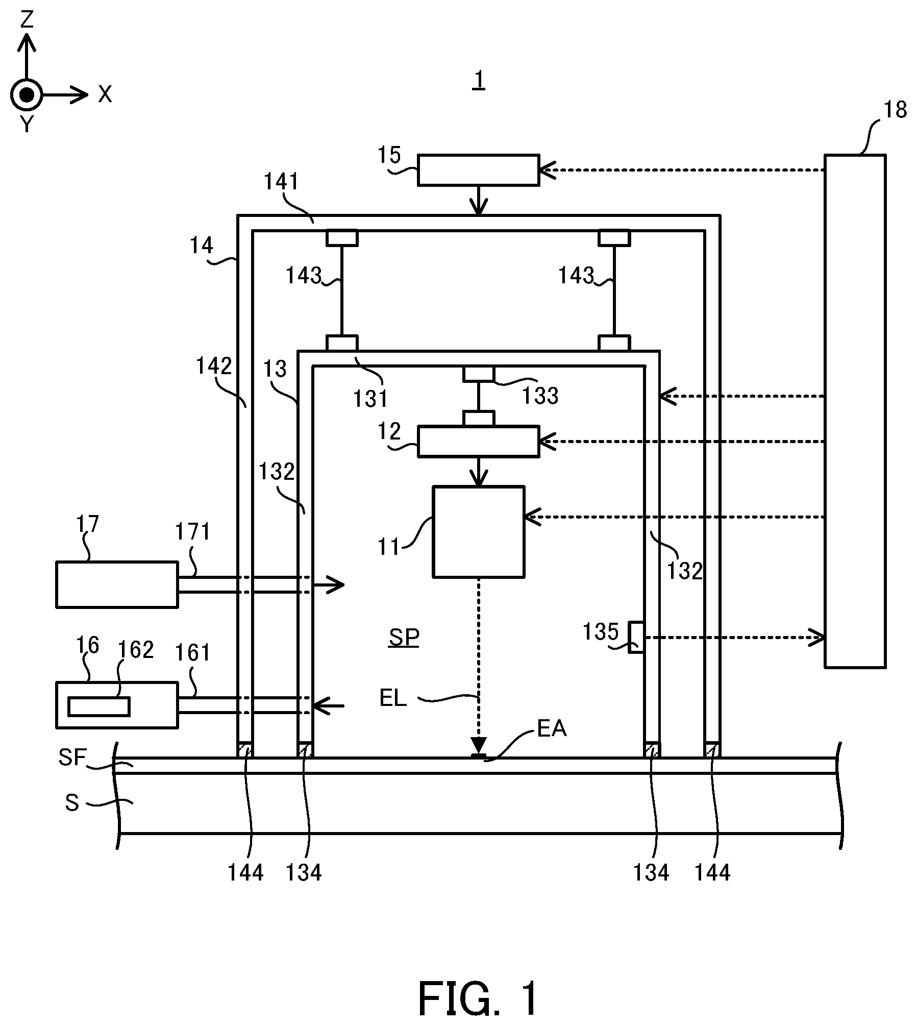 Patent US12157184 Figure 1 – Processing apparatus, and manufacturing method of movable body