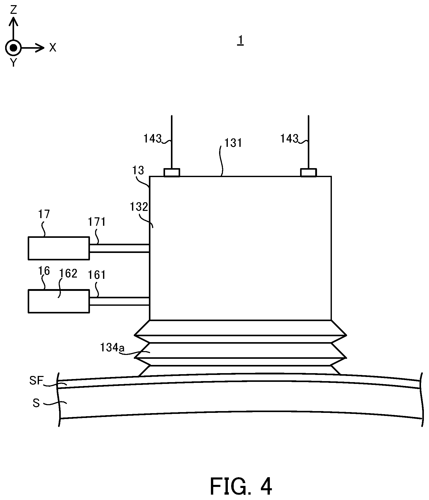 Patent US12157184 Figure 4 – Processing apparatus, and manufacturing method of movable body