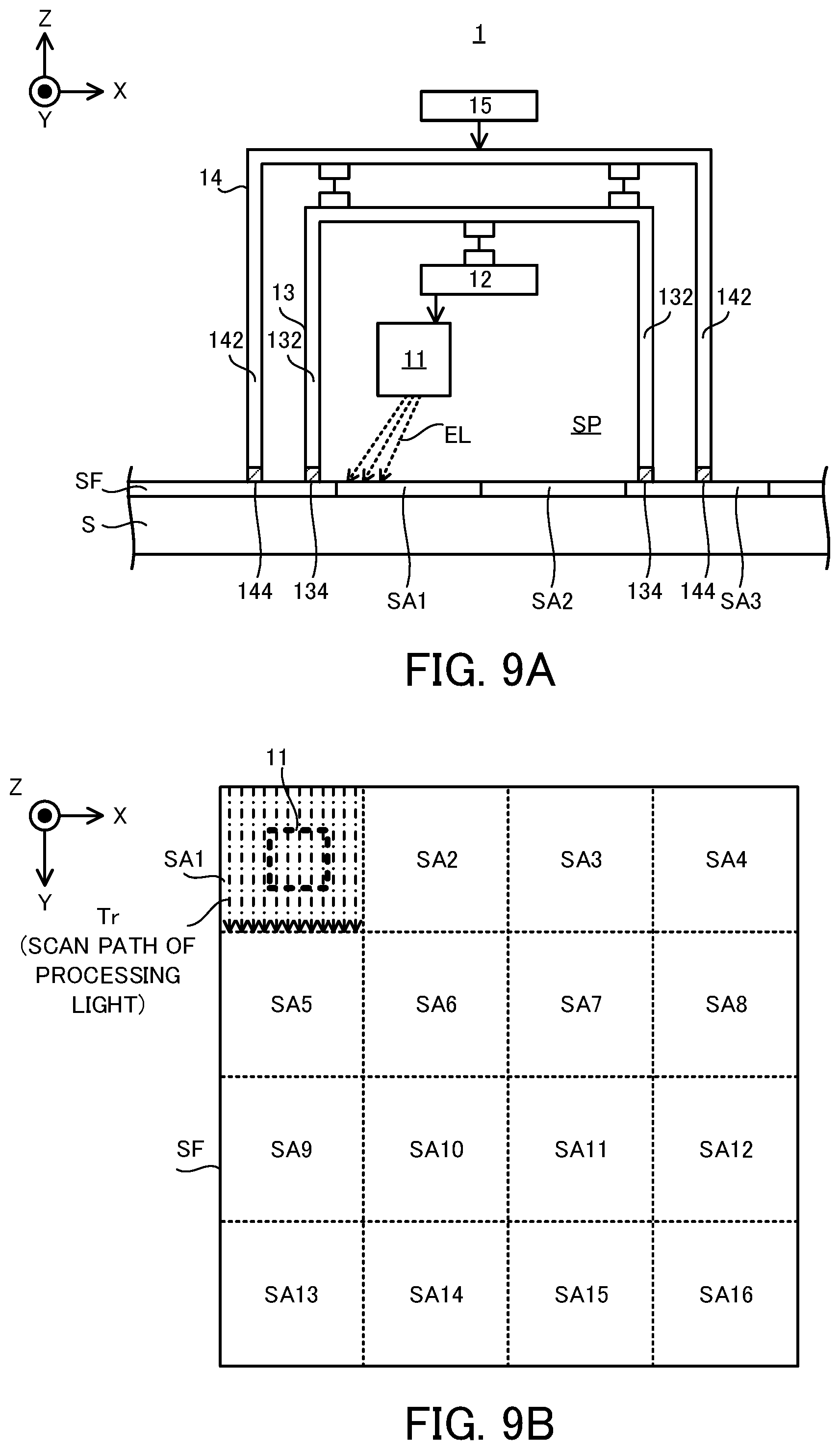 Patent US12157184 Figure 8 – Processing apparatus, and manufacturing method of movable body