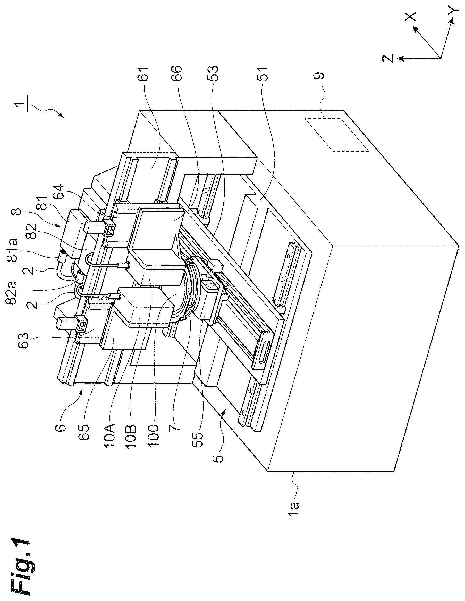 Patent US12157187 Figure 1 – Laser machining device
