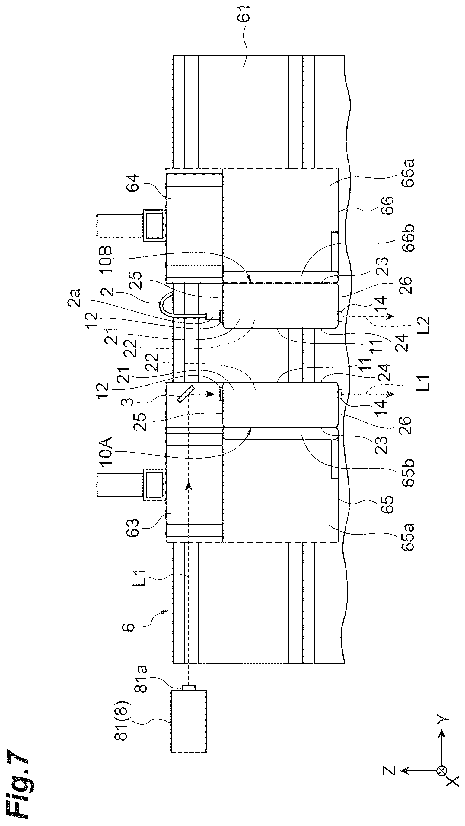 Patent US12157187 Figure 7 – Laser machining device
