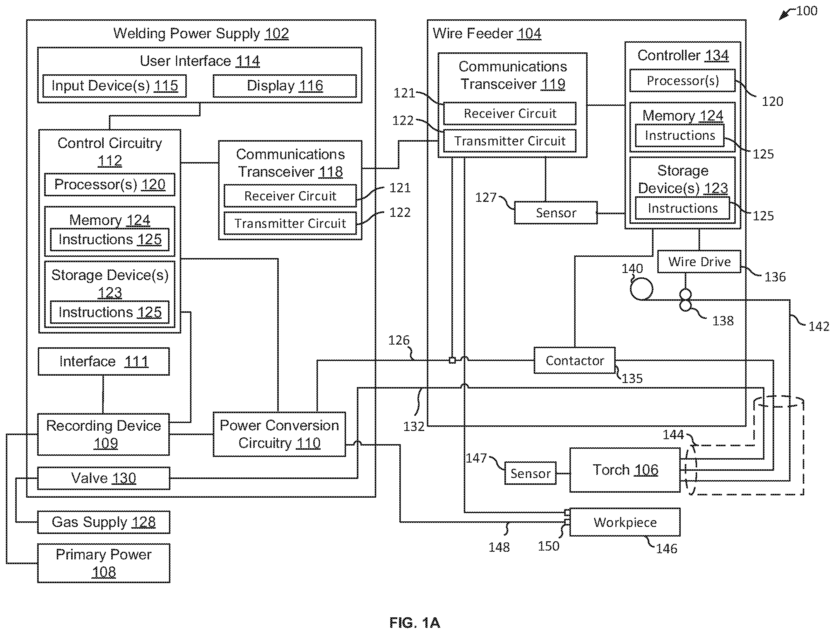 Patent US12157190 Figure 1 – Input power user interfaces for welding power supplies