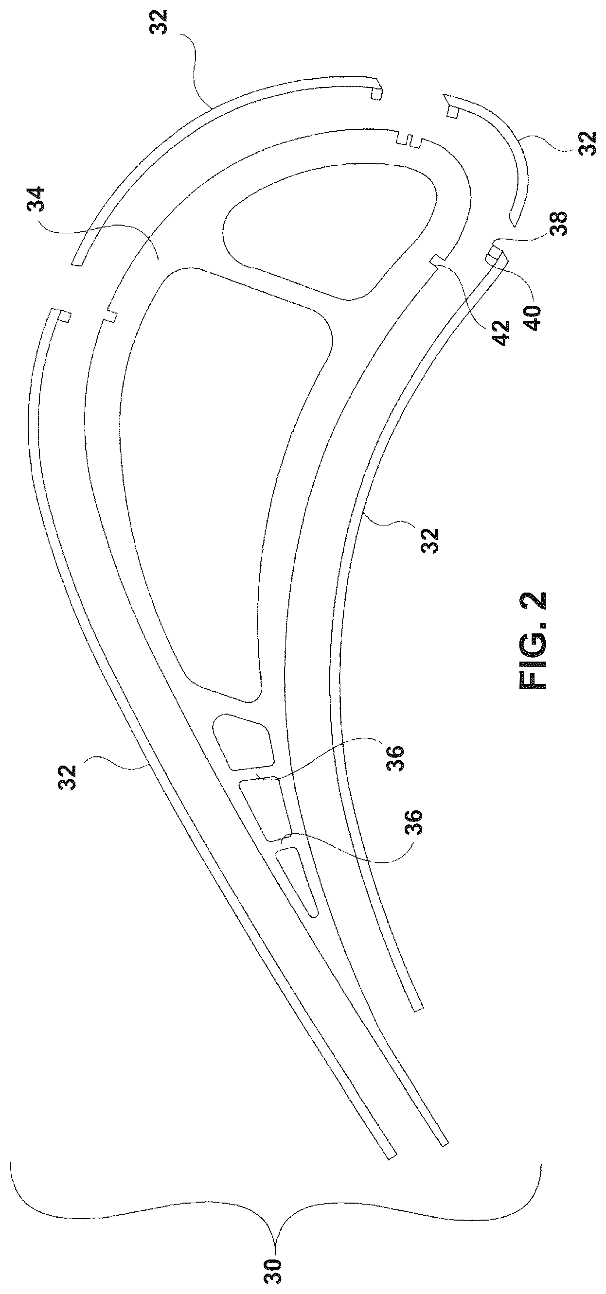 Patent US12157192 Figure 2 – Repair of dual walled metallic components using braze material