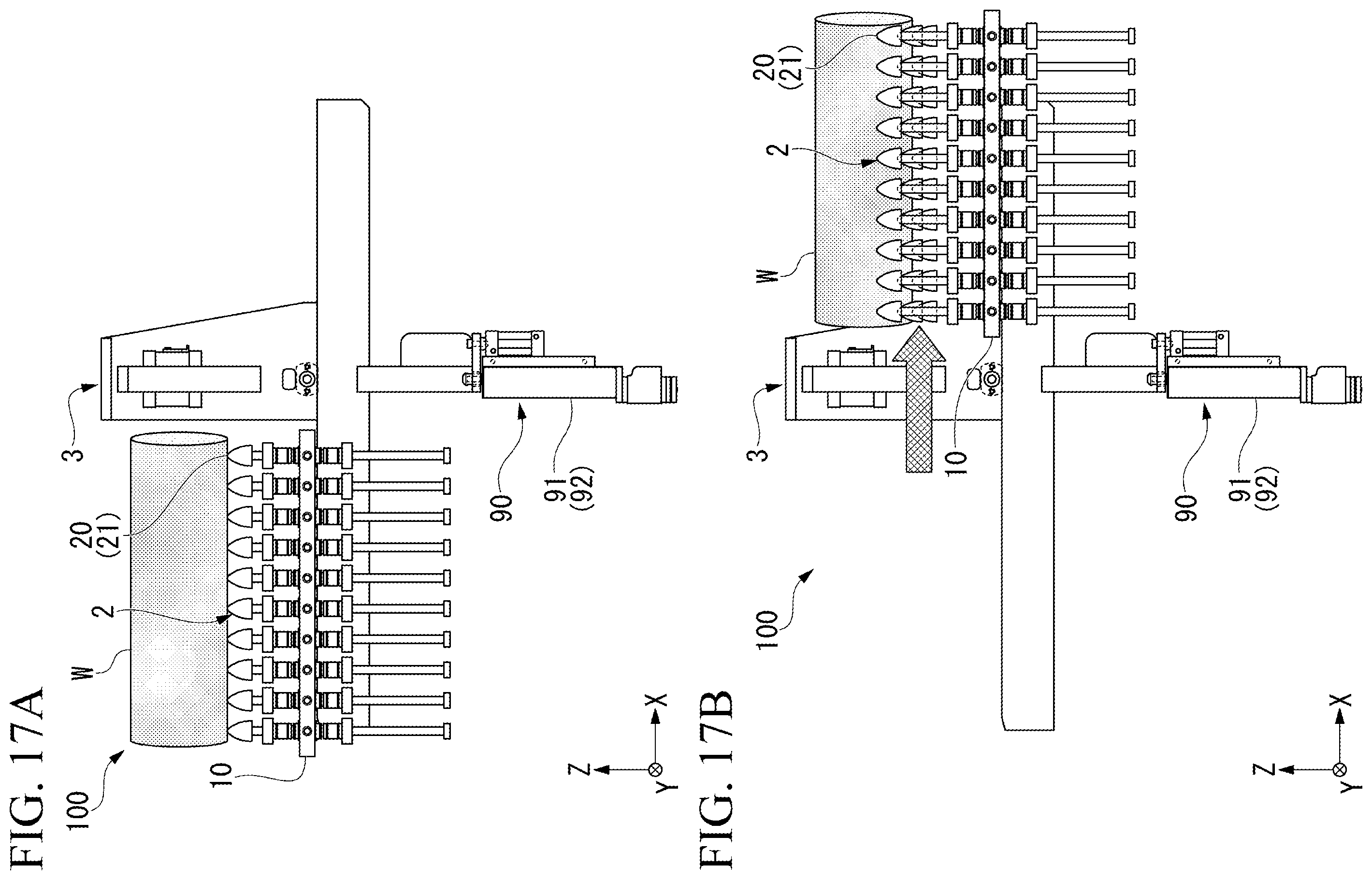 Patent US12157193 Figure 15 – Multi-product pallet device, control system for multi-product pallet device, displacement-restricting mechanism, and conforming mechanism