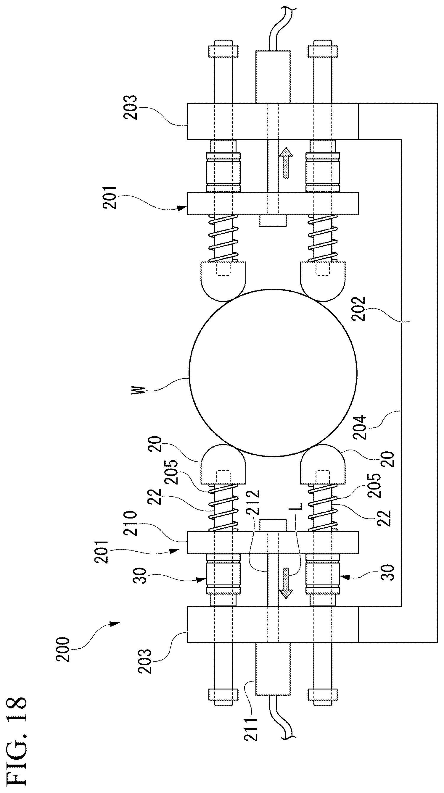 Patent US12157193 Figure 16 – Multi-product pallet device, control system for multi-product pallet device, displacement-restricting mechanism, and conforming mechanism