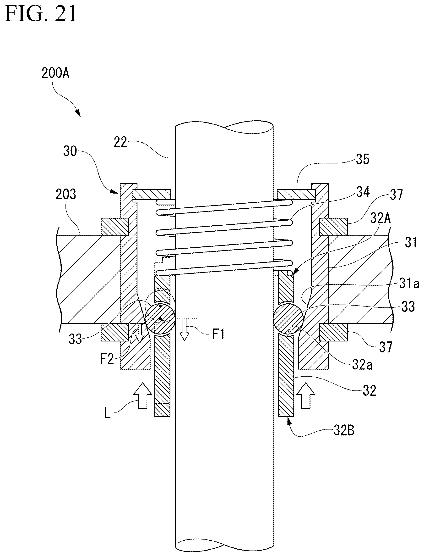 Patent US12157193 Figure 19 – Multi-product pallet device, control system for multi-product pallet device, displacement-restricting mechanism, and conforming mechanism
