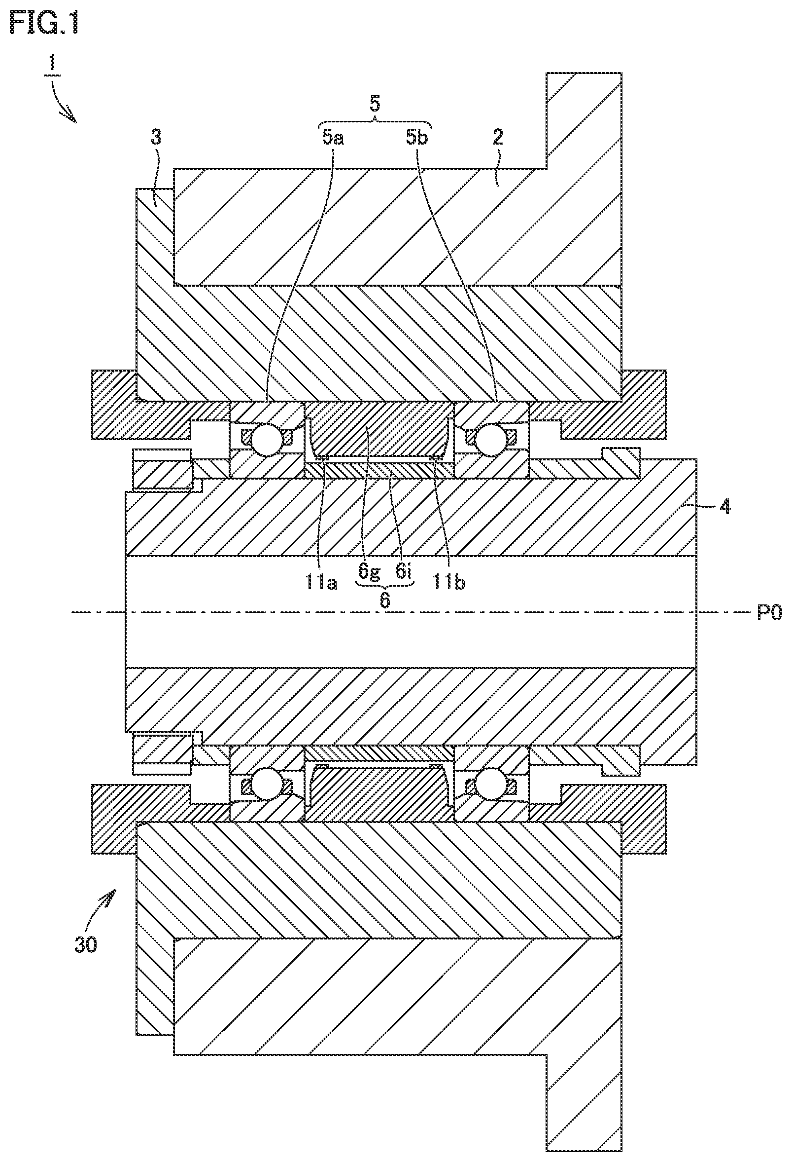 Patent US12157194 Figure 1 – Bearing apparatus