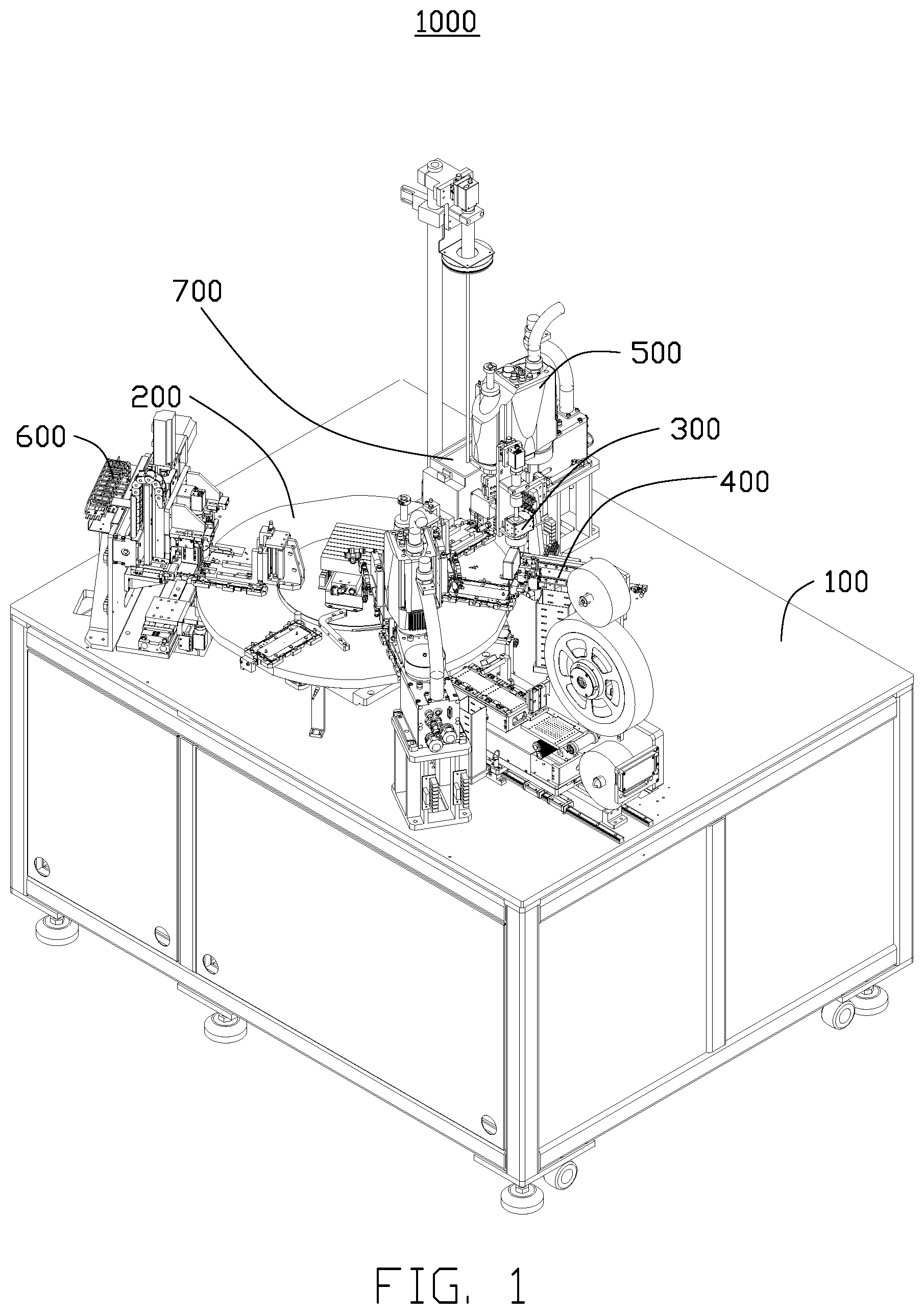 Patent US12157198 Figure 1 – Assembling equipment