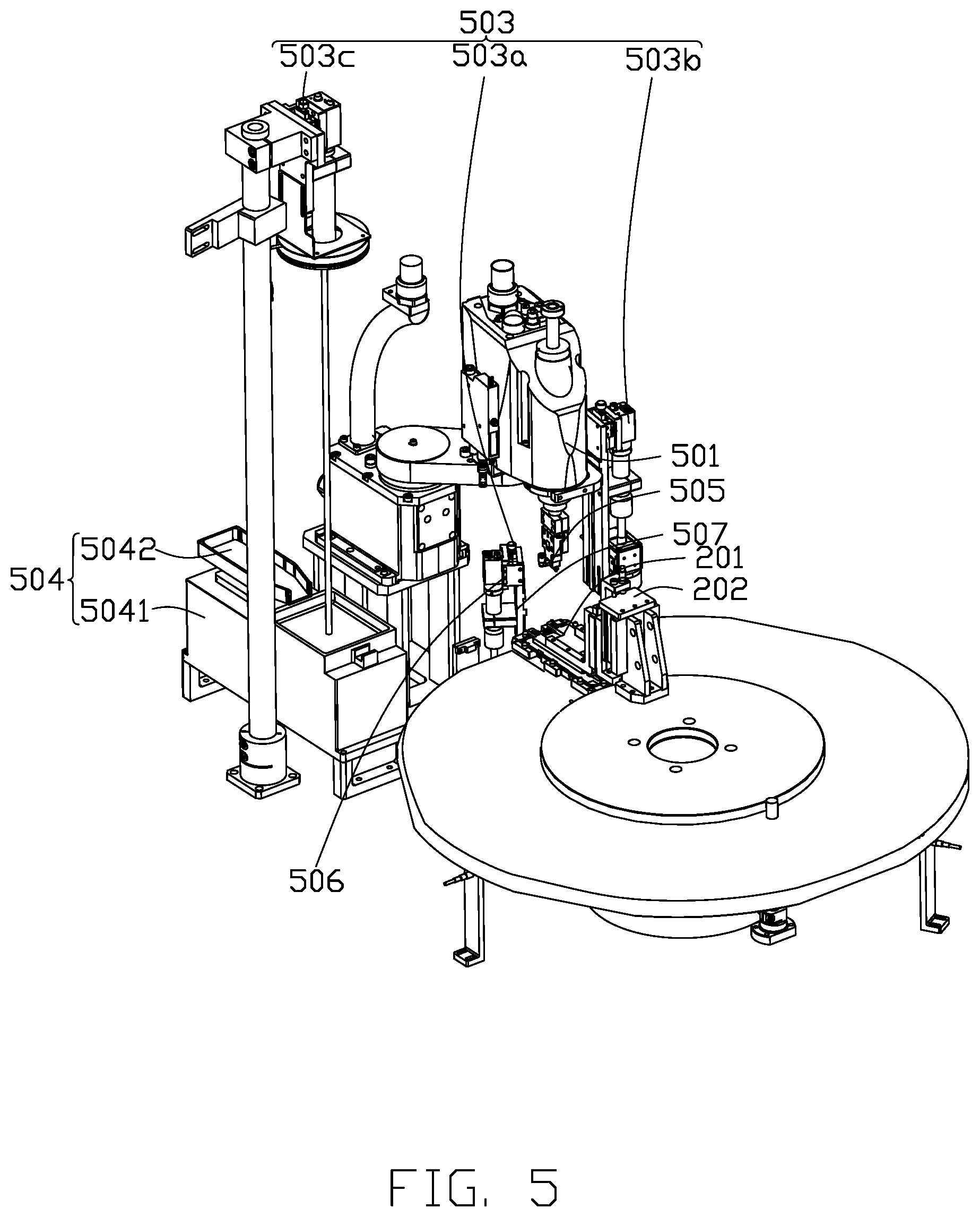 Patent US12157198 Figure 5 – Assembling equipment