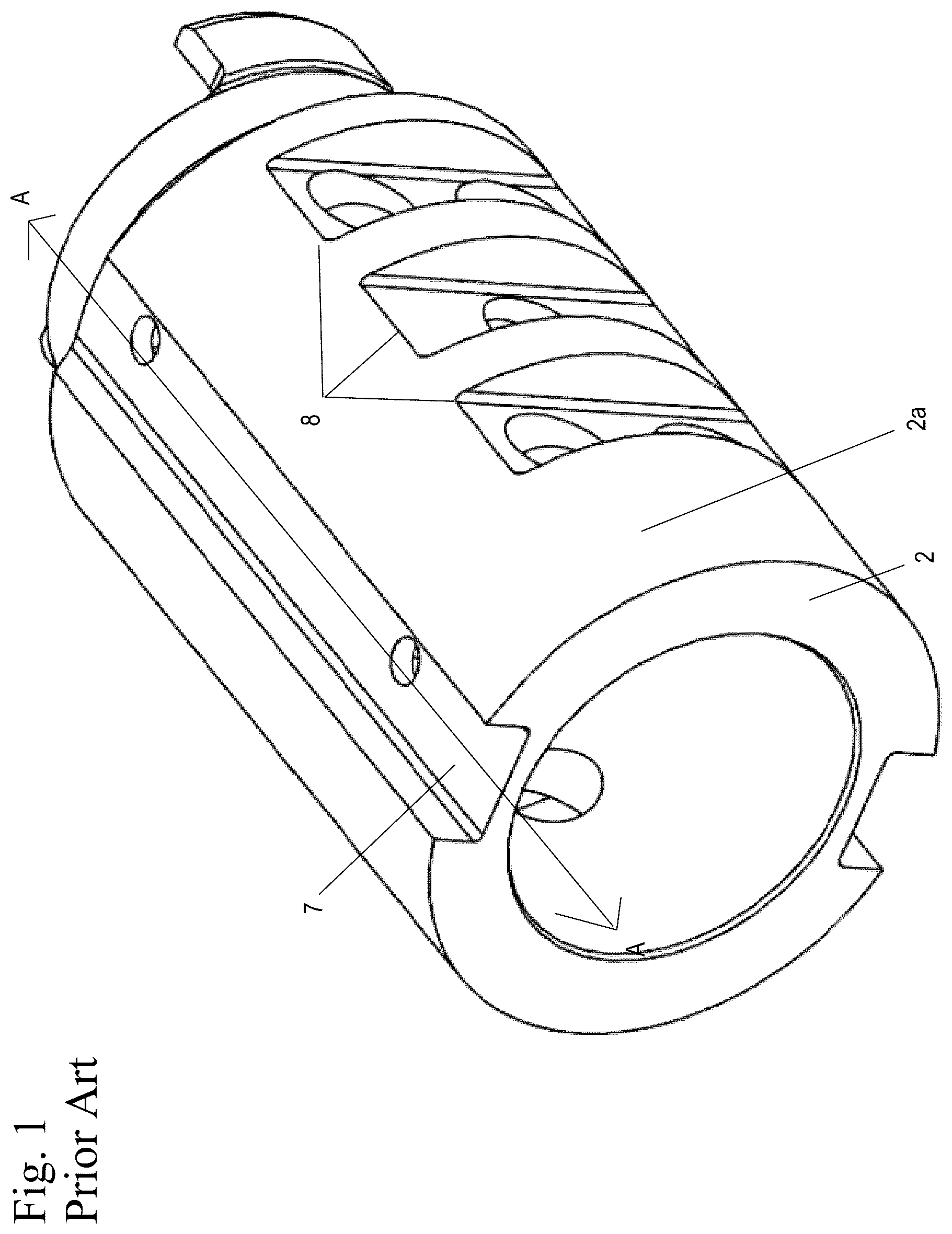 Patent US12157199 Figure 1 – Centerless grinding through the application of a helical twist to axial grooves