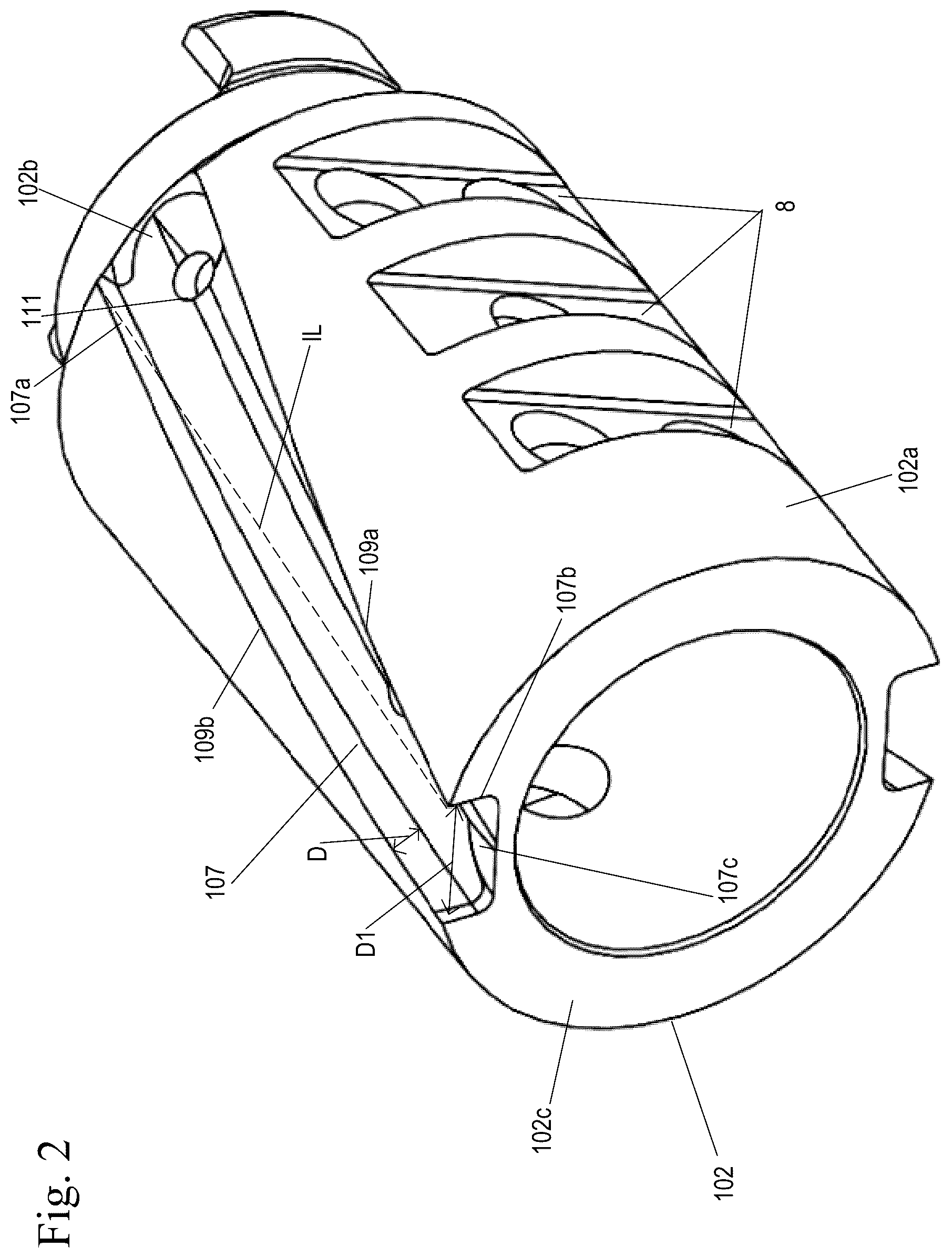 Patent US12157199 Figure 2 – Centerless grinding through the application of a helical twist to axial grooves