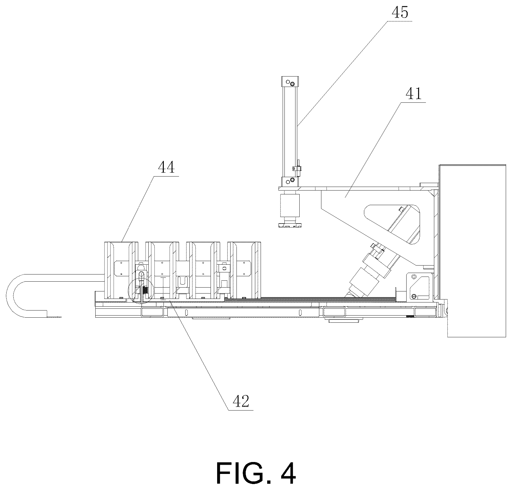 Patent US12157202 Figure 4 – Polishing machine with automatic feed and discharge function
