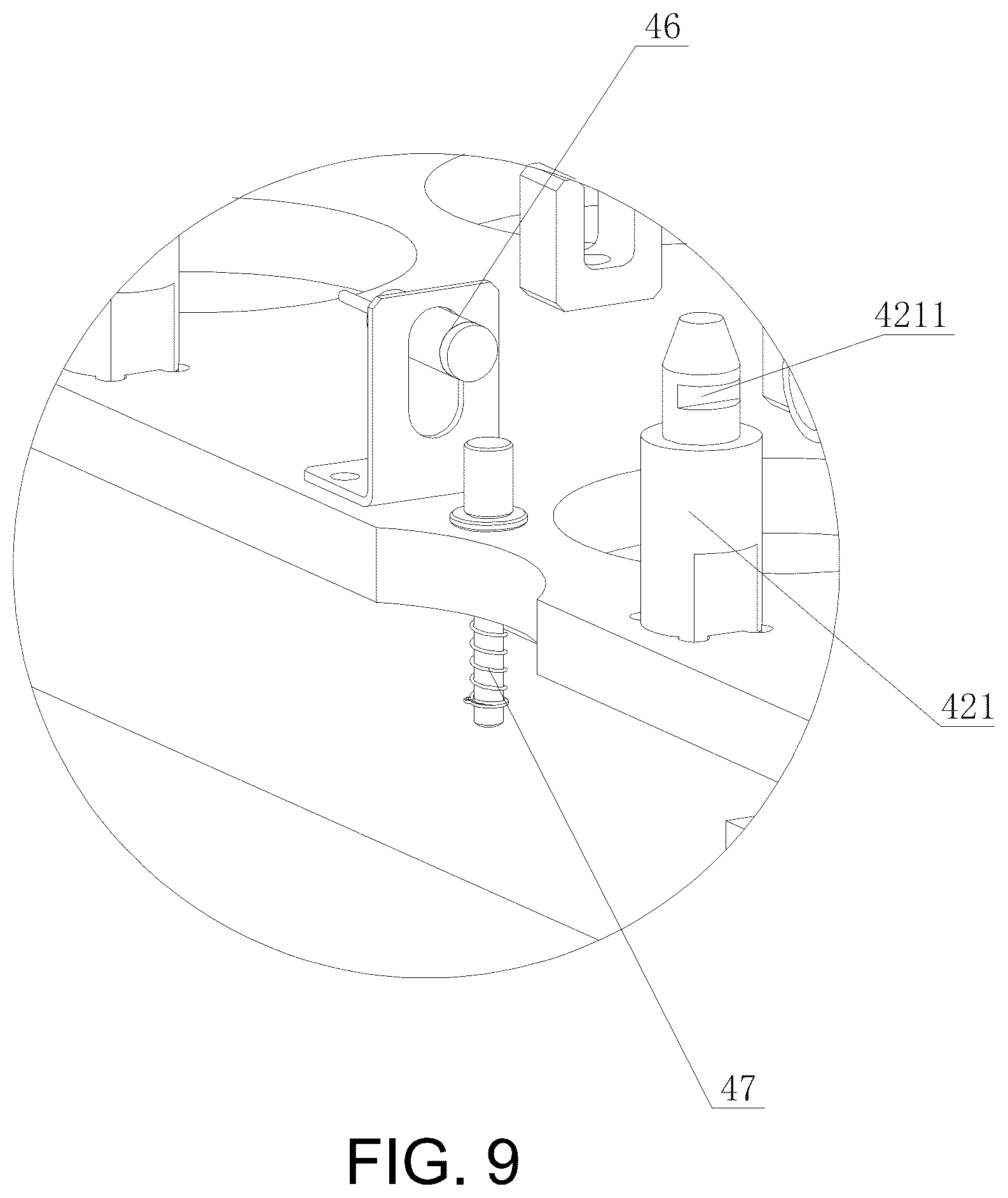 Patent US12157202 Figure 9 – Polishing machine with automatic feed and discharge function