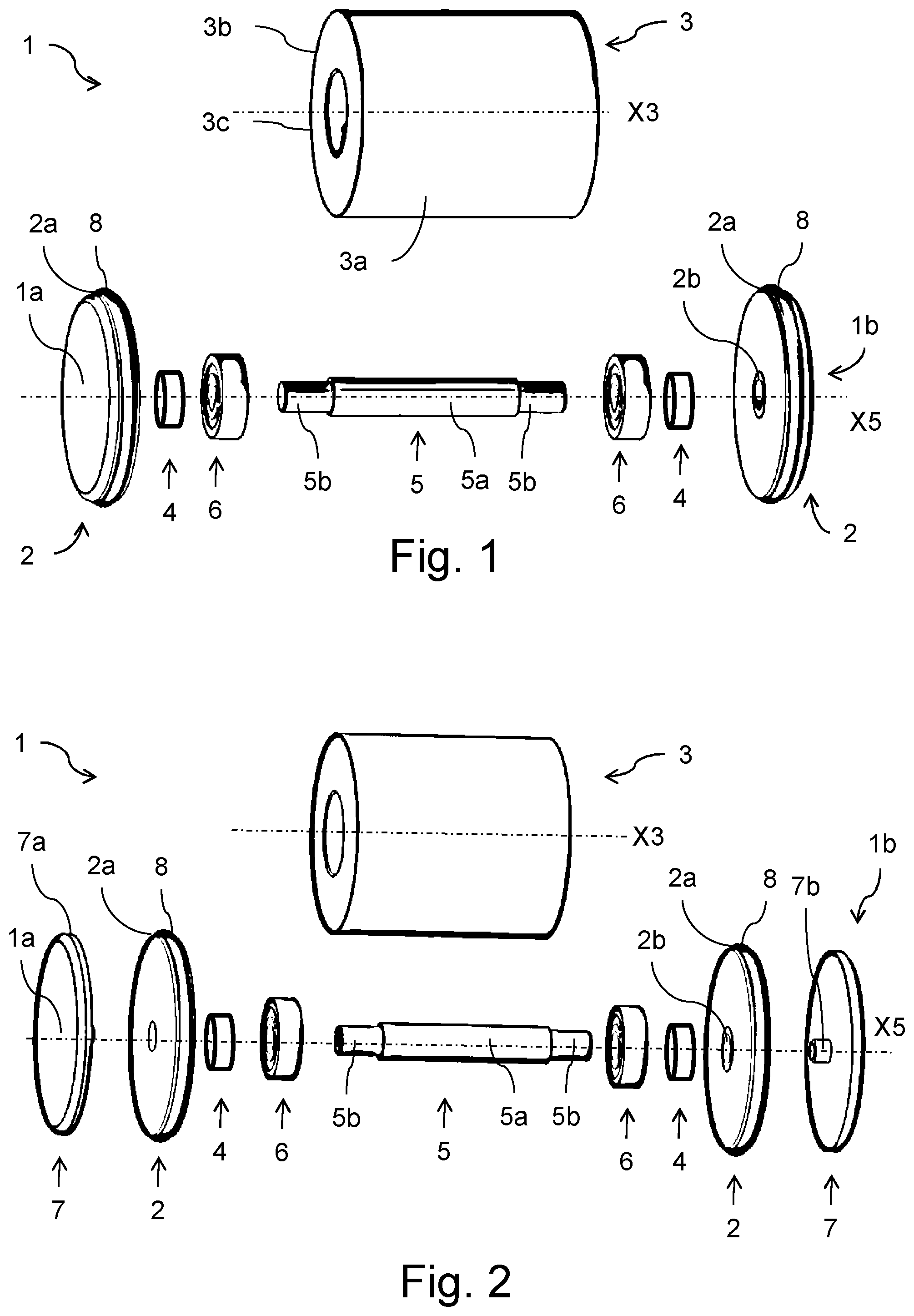 Patent US12157204 Figure 1 – Rolling grinder with press fit between roller and shaft