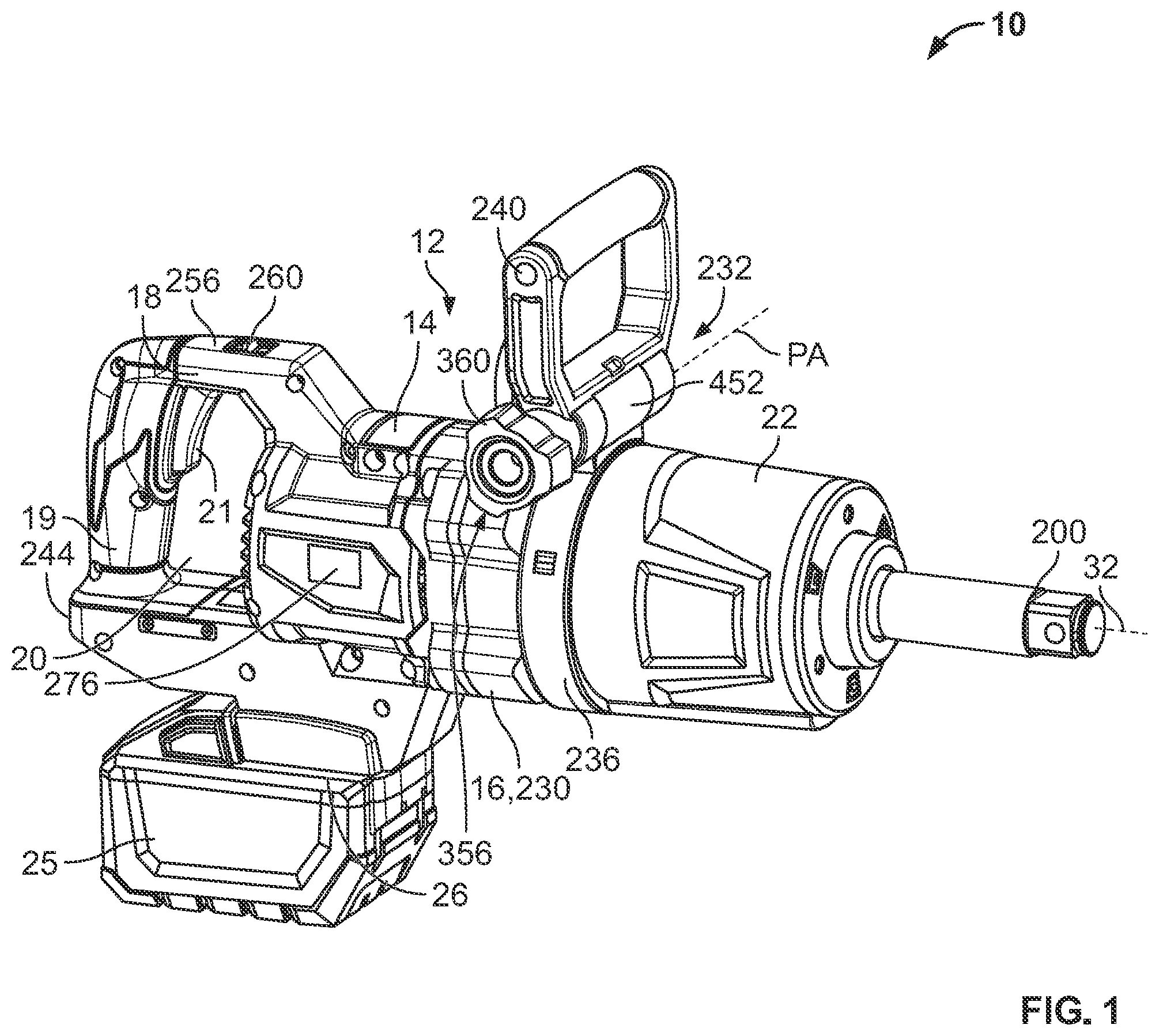 Patent US12157208 Figure 1 – Impact tool
