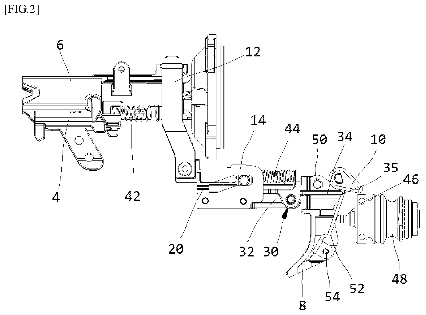 Patent US12157213 Figure 2 – Nail gun having accidental shooting prevention structure