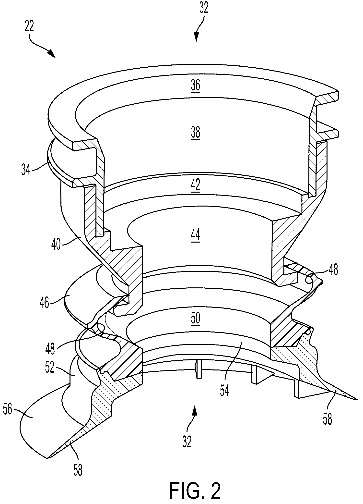 Patent US12157223 Figure 2 – Systems and methods for disrupting resonance in vacuum cup assemblies used with programmable motion devices
