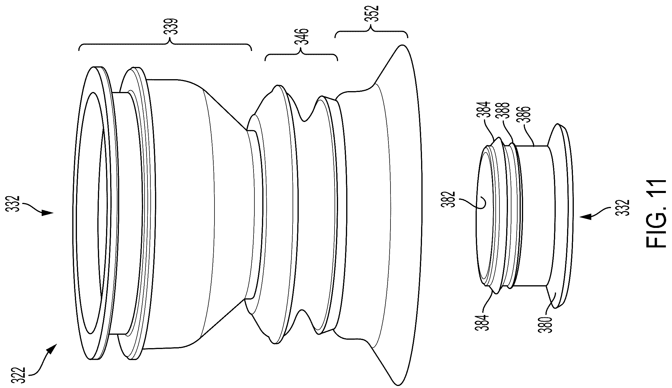 Patent US12157223 Figure 9 – Systems and methods for disrupting resonance in vacuum cup assemblies used with programmable motion devices