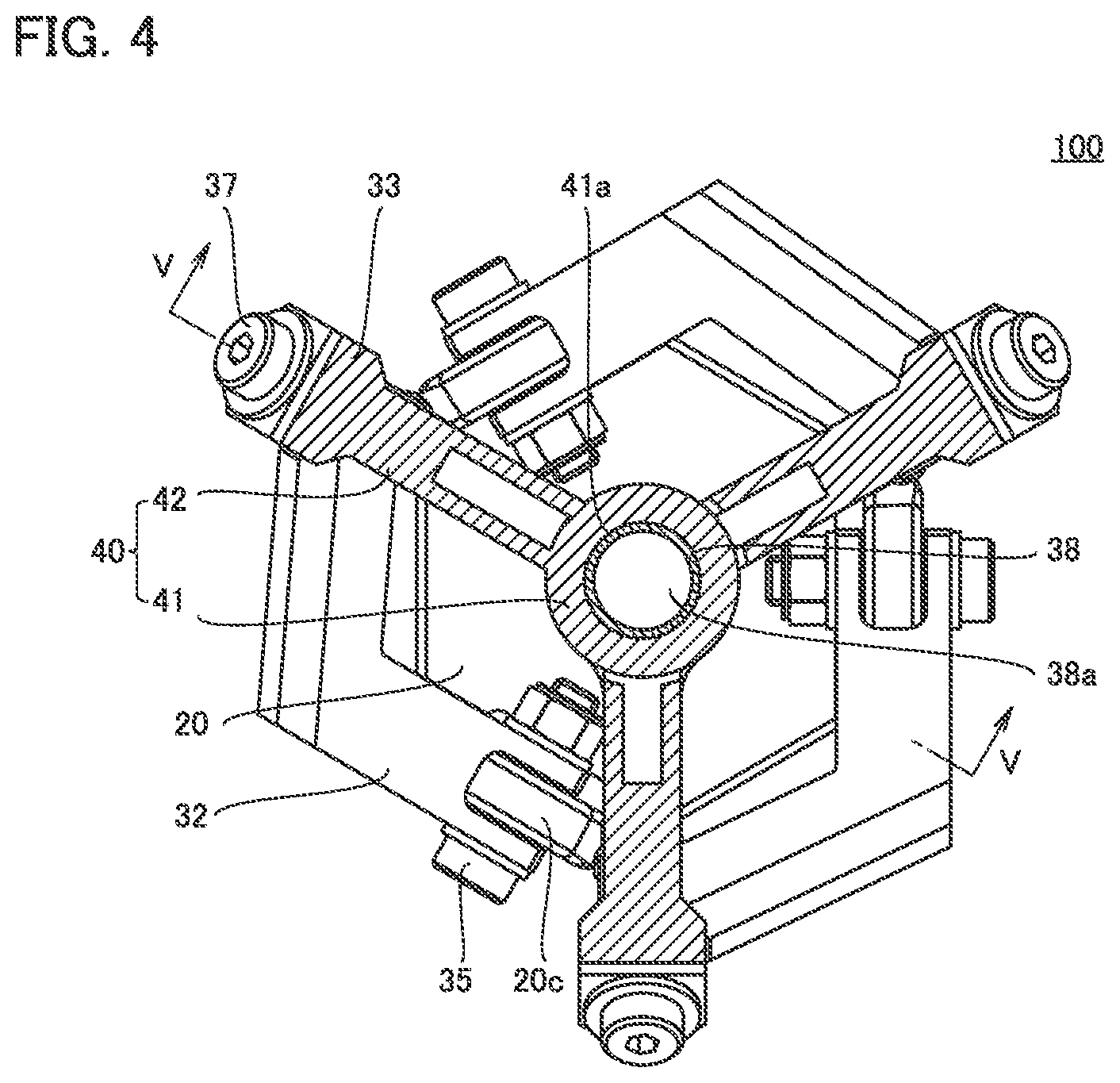Patent US12157224 Figure 4 – Spherical surface link mechanism, spherical surface link actuating device, link actuating device, and origin positioning method