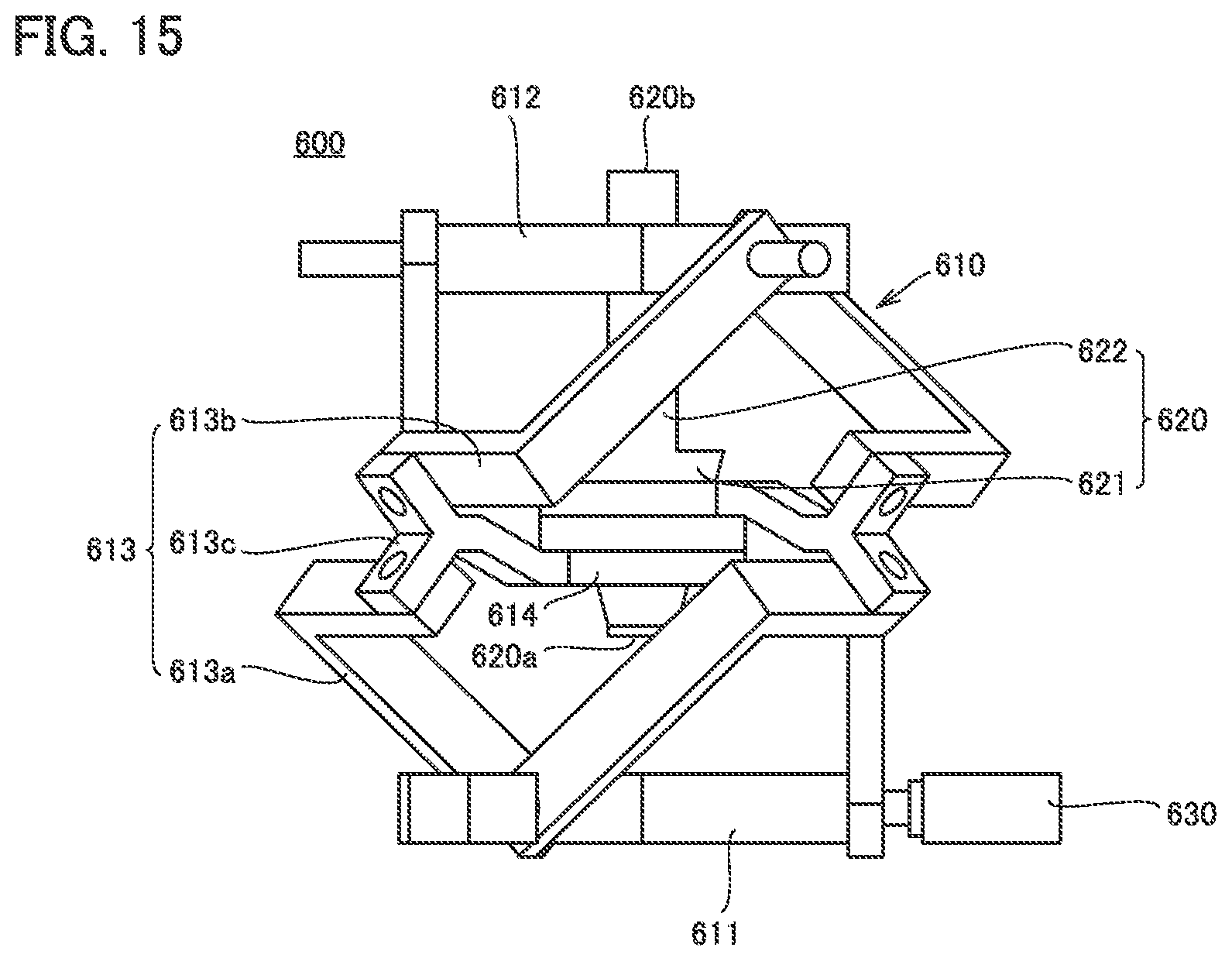 Patent US12157224 Figure 15 – Spherical surface link mechanism, spherical surface link actuating device, link actuating device, and origin positioning method