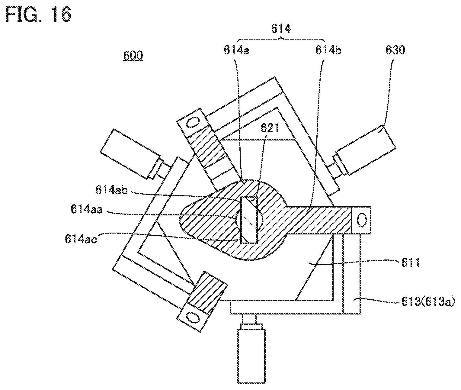 Patent US12157224 Figure 16 – Spherical surface link mechanism, spherical surface link actuating device, link actuating device, and origin positioning method