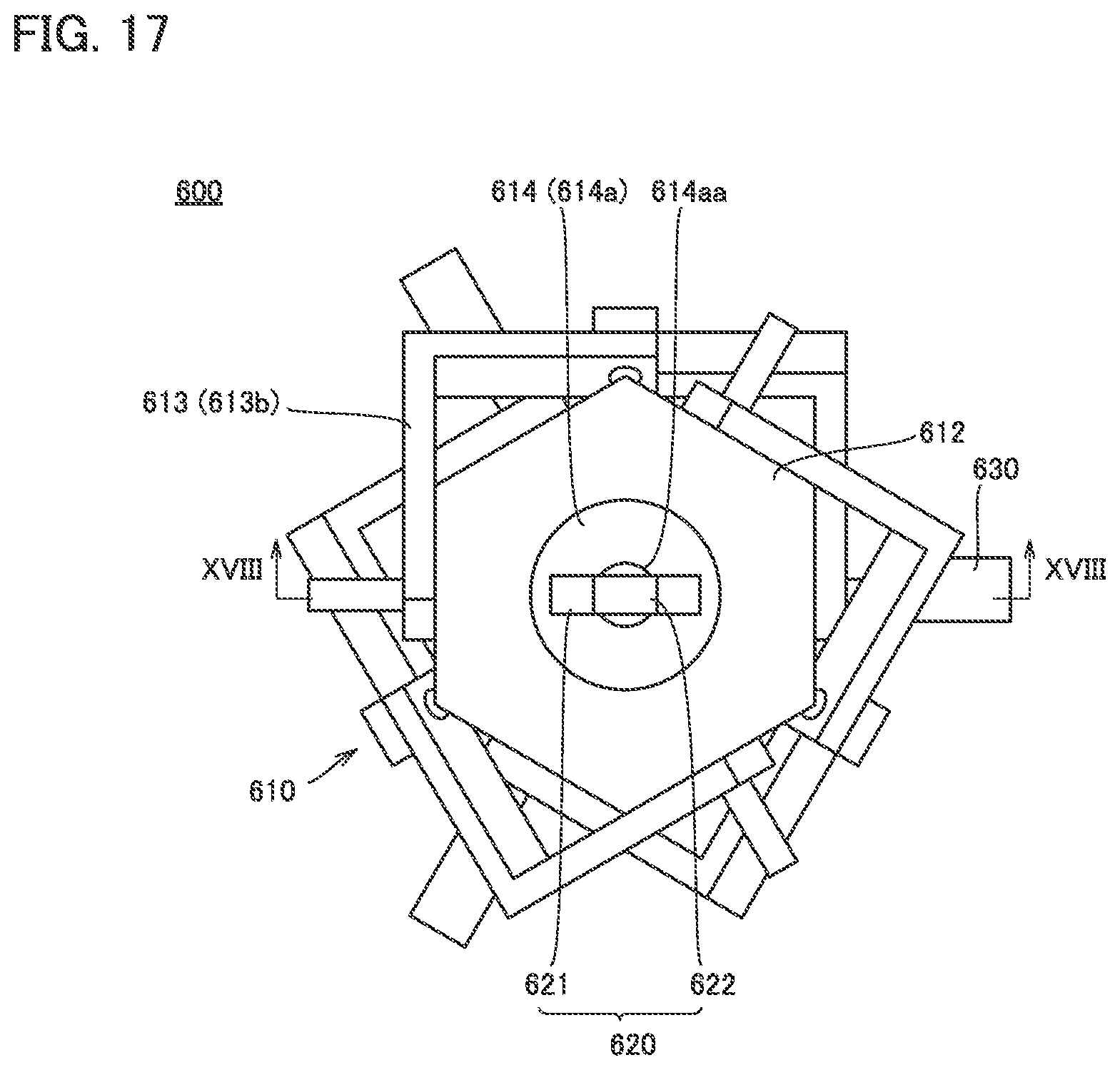 Patent US12157224 Figure 17 – Spherical surface link mechanism, spherical surface link actuating device, link actuating device, and origin positioning method