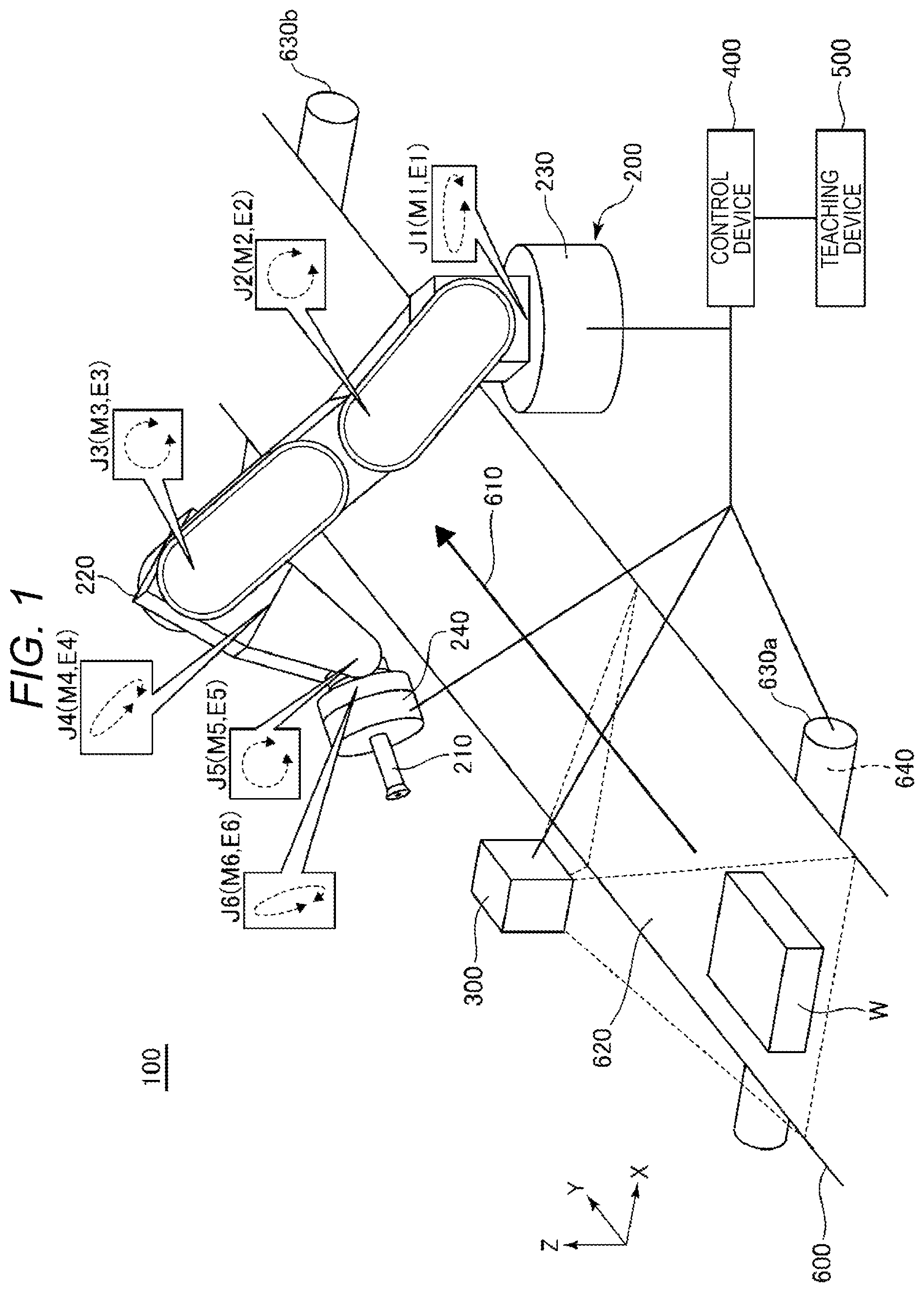 Patent US12157227 Figure 1 – Robot control method and robot system