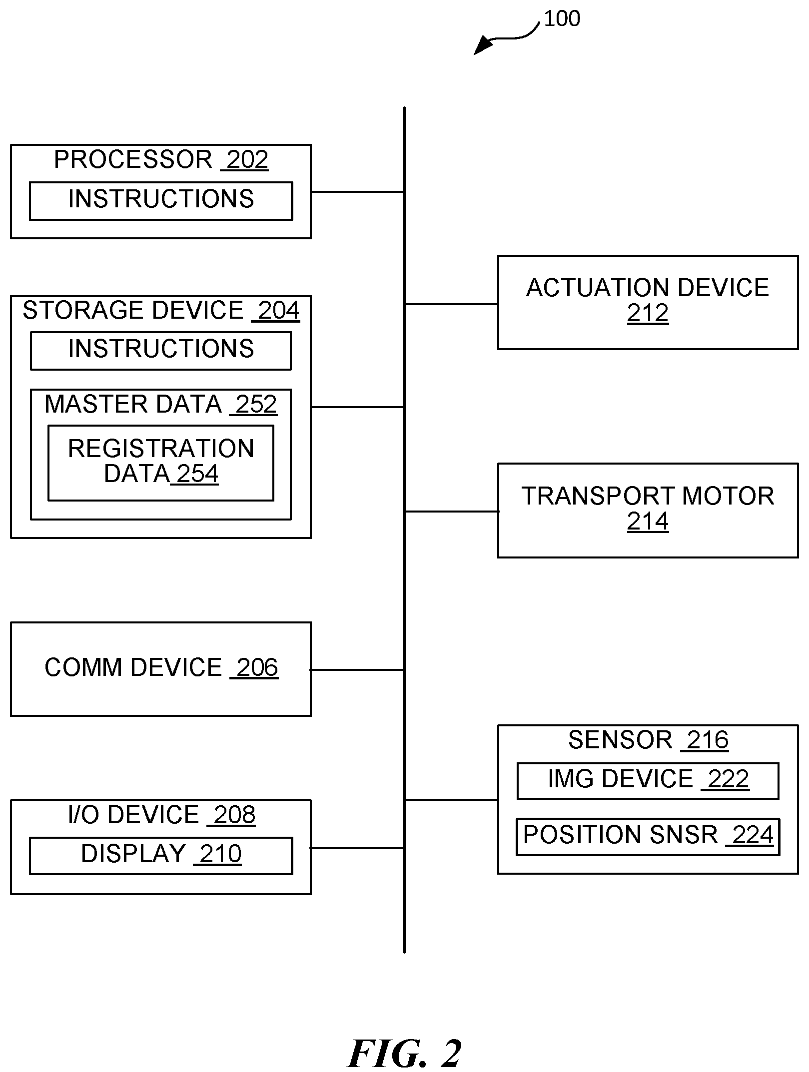 Patent US12157231 Figure 2 – Robotic system with dynamic pack adjustment mechanism and methods of operating same