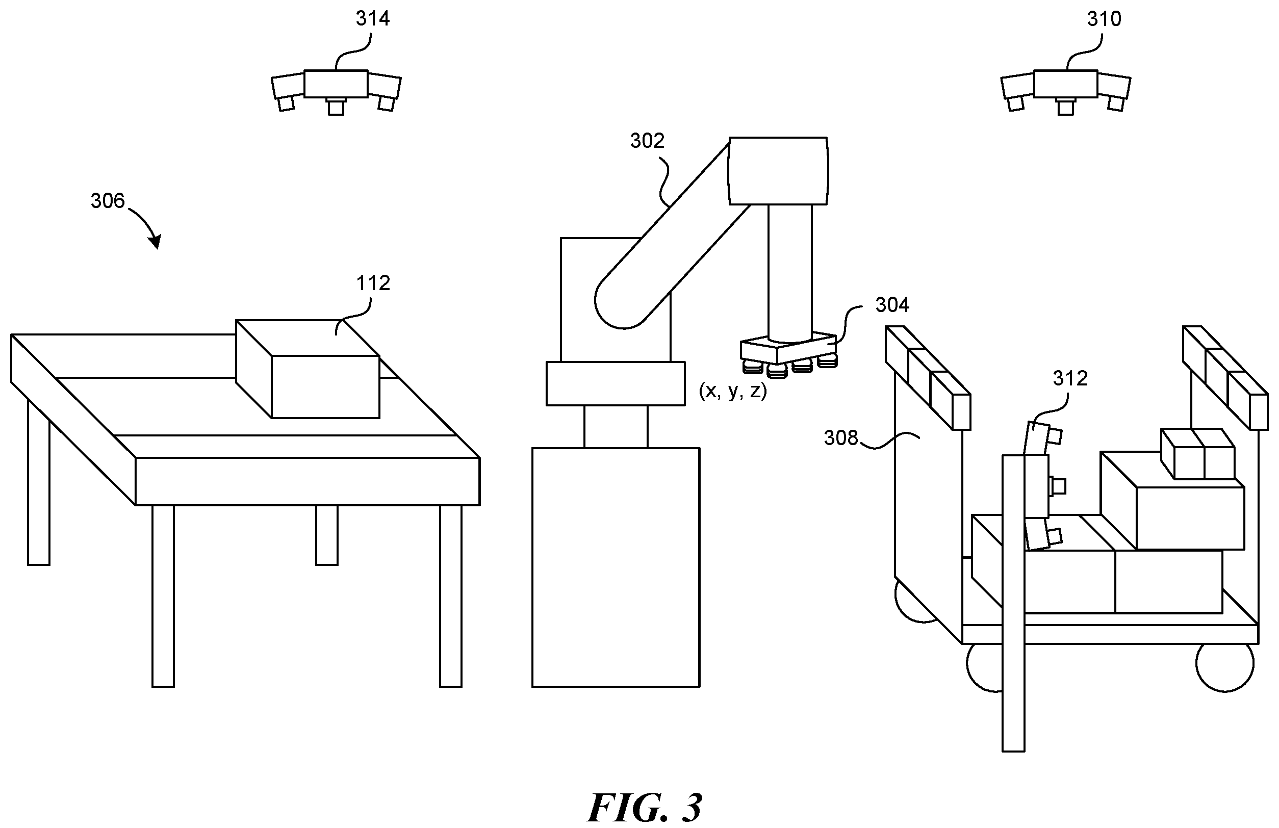 Patent US12157231 Figure 3 – Robotic system with dynamic pack adjustment mechanism and methods of operating same